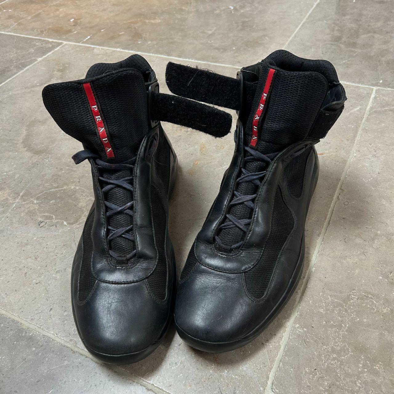 Prada America Cup High Trainer Uk 12