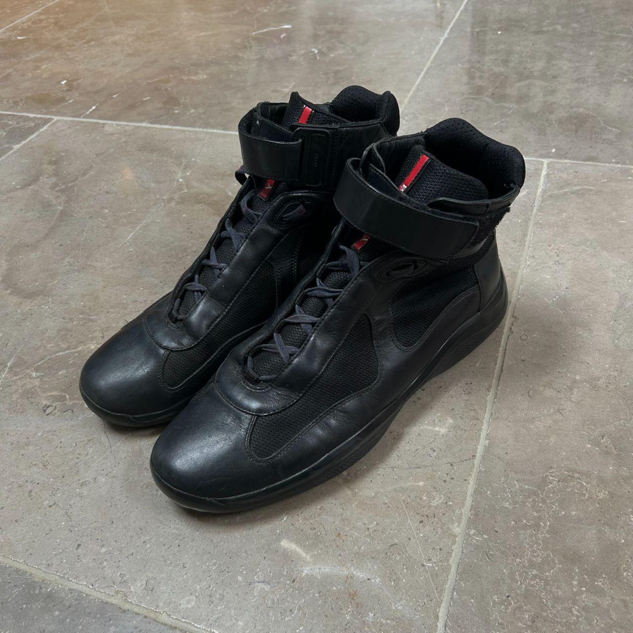 Prada America Cup High Trainer Uk 12