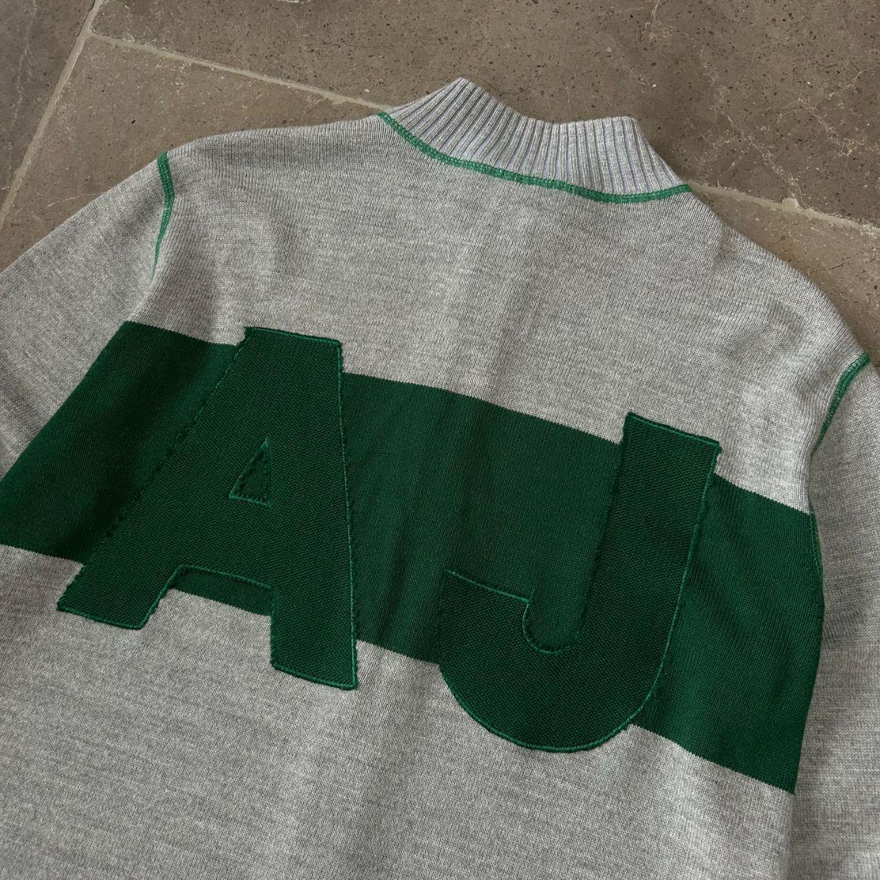 Vintage Armani Jeans Knitted Zip Up Jumper Size M