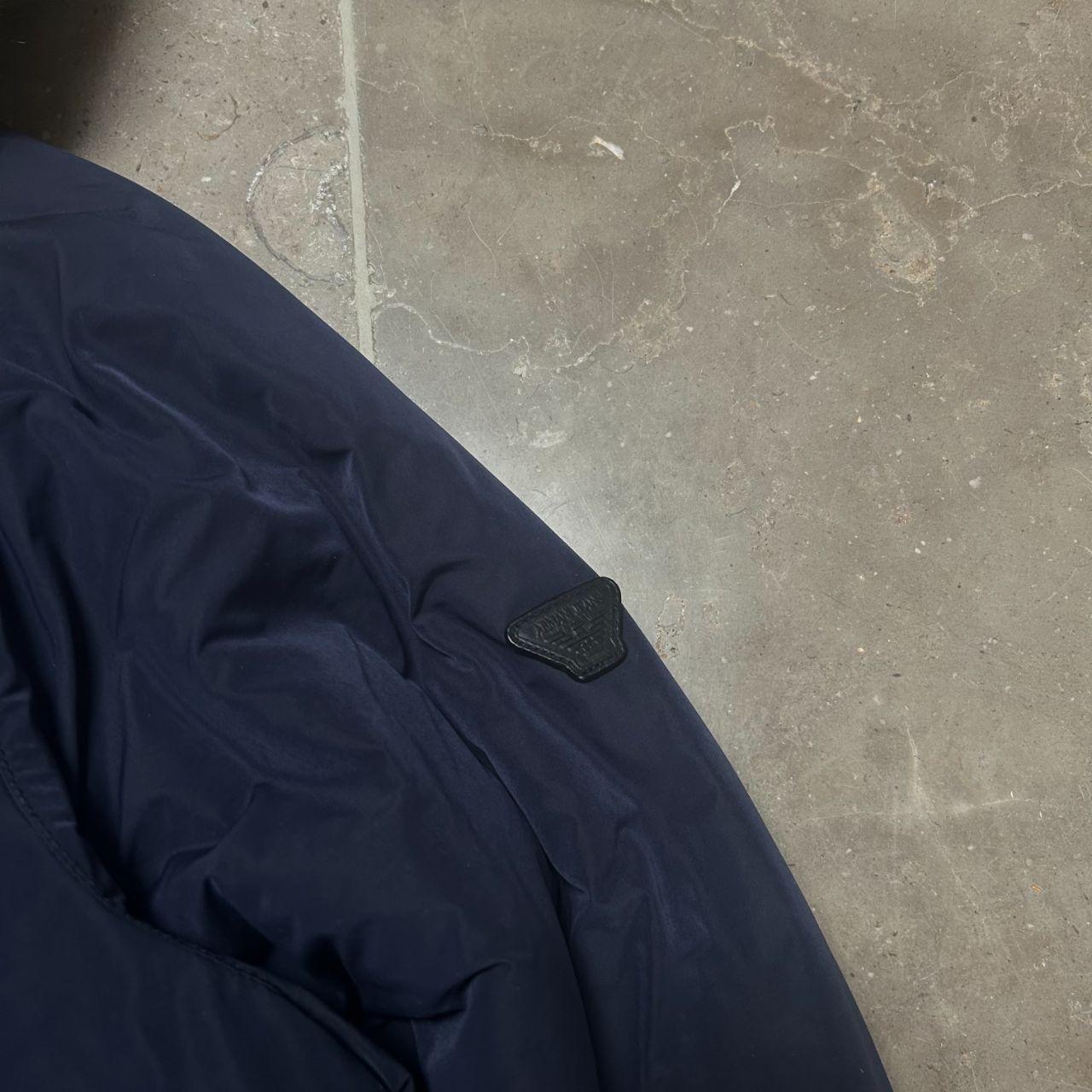 Armani Jeans Puffer Bomber Jacket Navy M