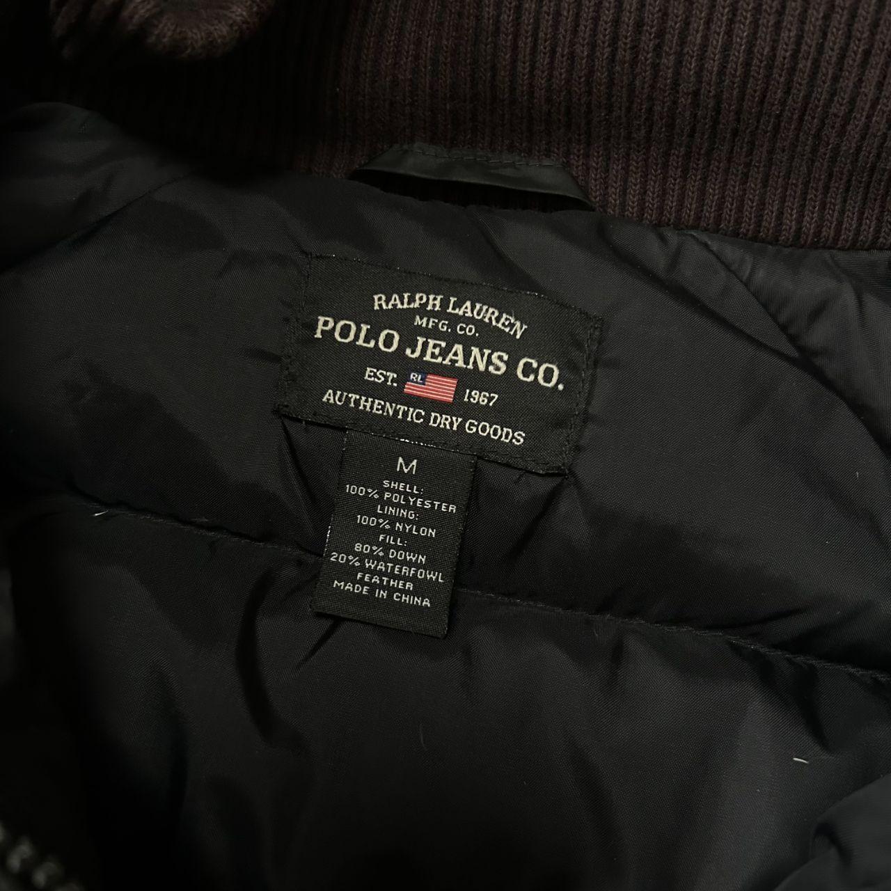 Vintage Ralph Lauren Fur Hood Puffer Jacket Black M
