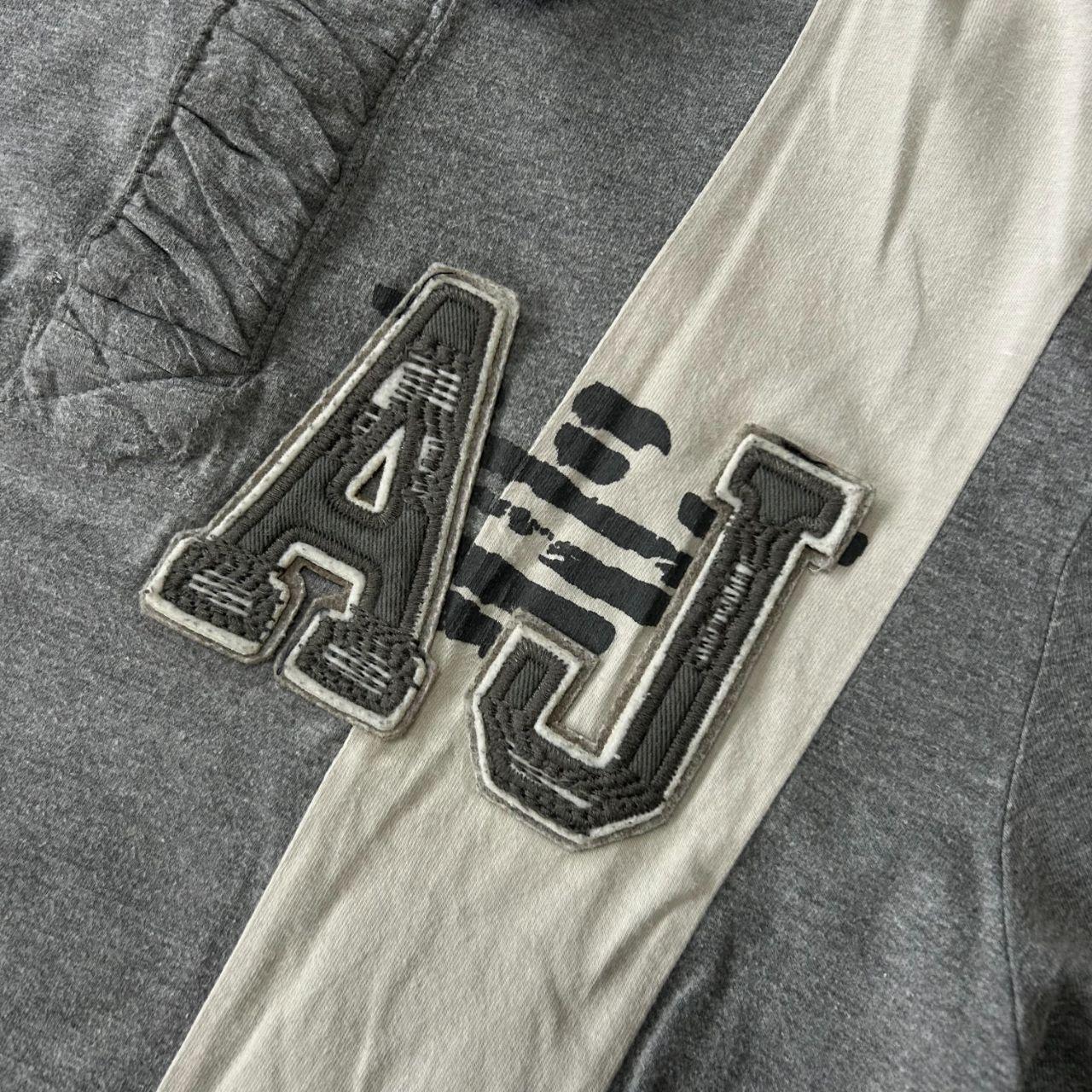 Vintage Armani Jeans Big Logo Polo Shirt Size L