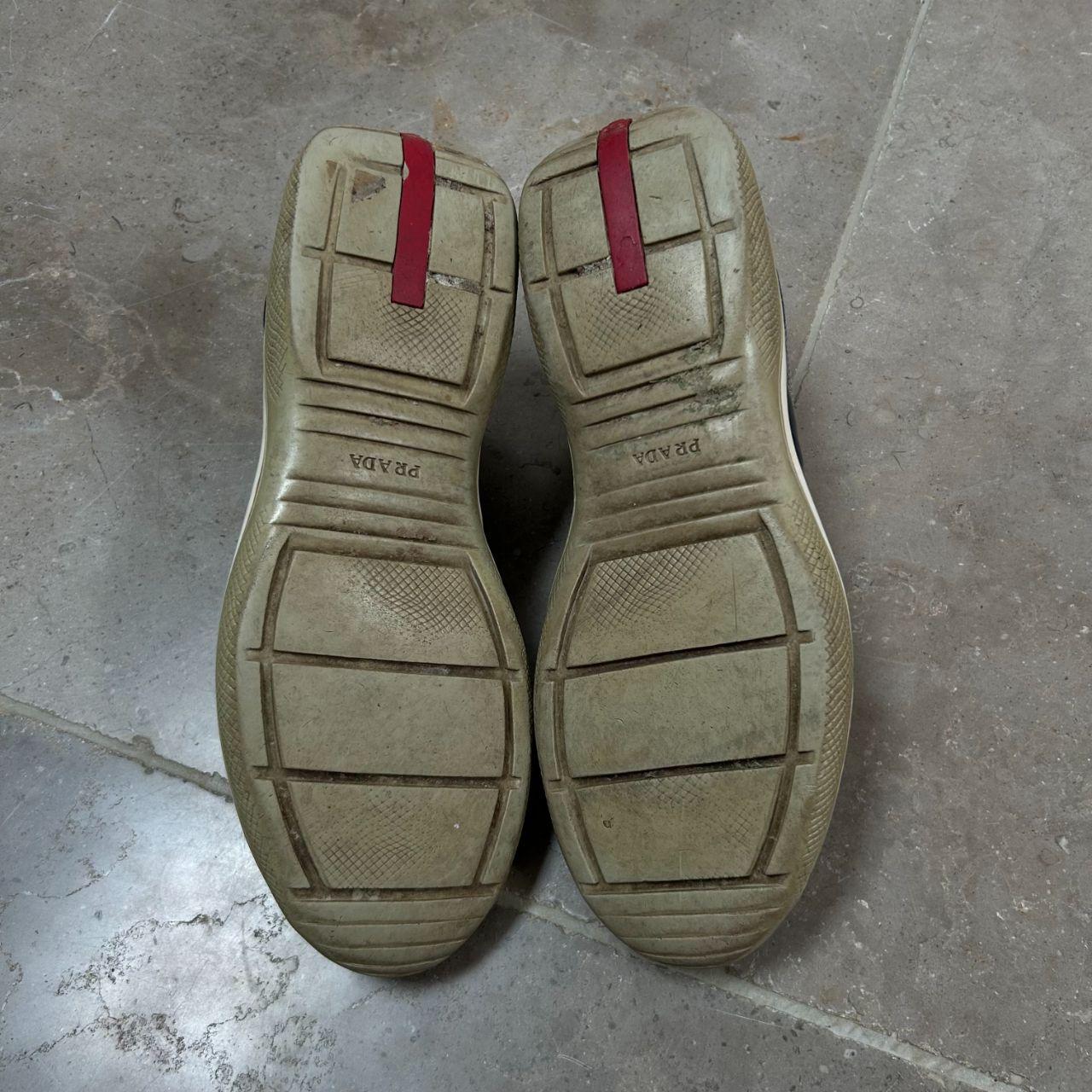 Prada America Cup Shiny Low Trainer Uk 8