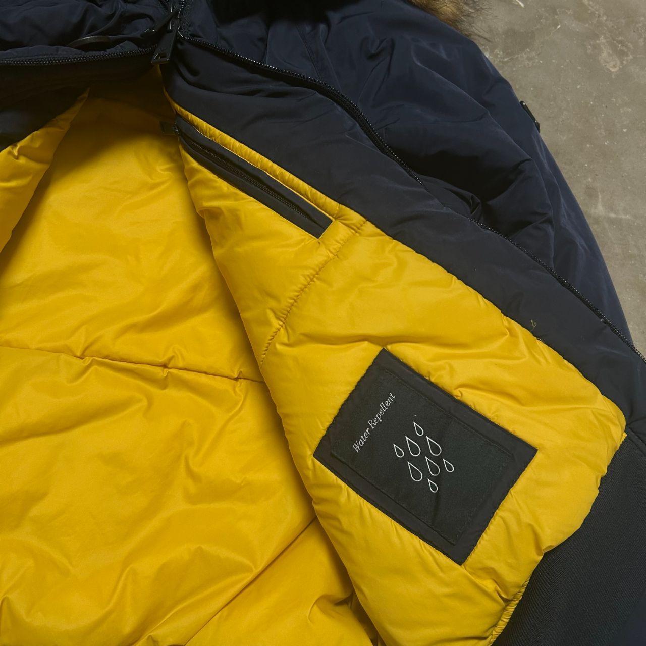 Armani Jeans Puffer Bomber Jacket Navy M