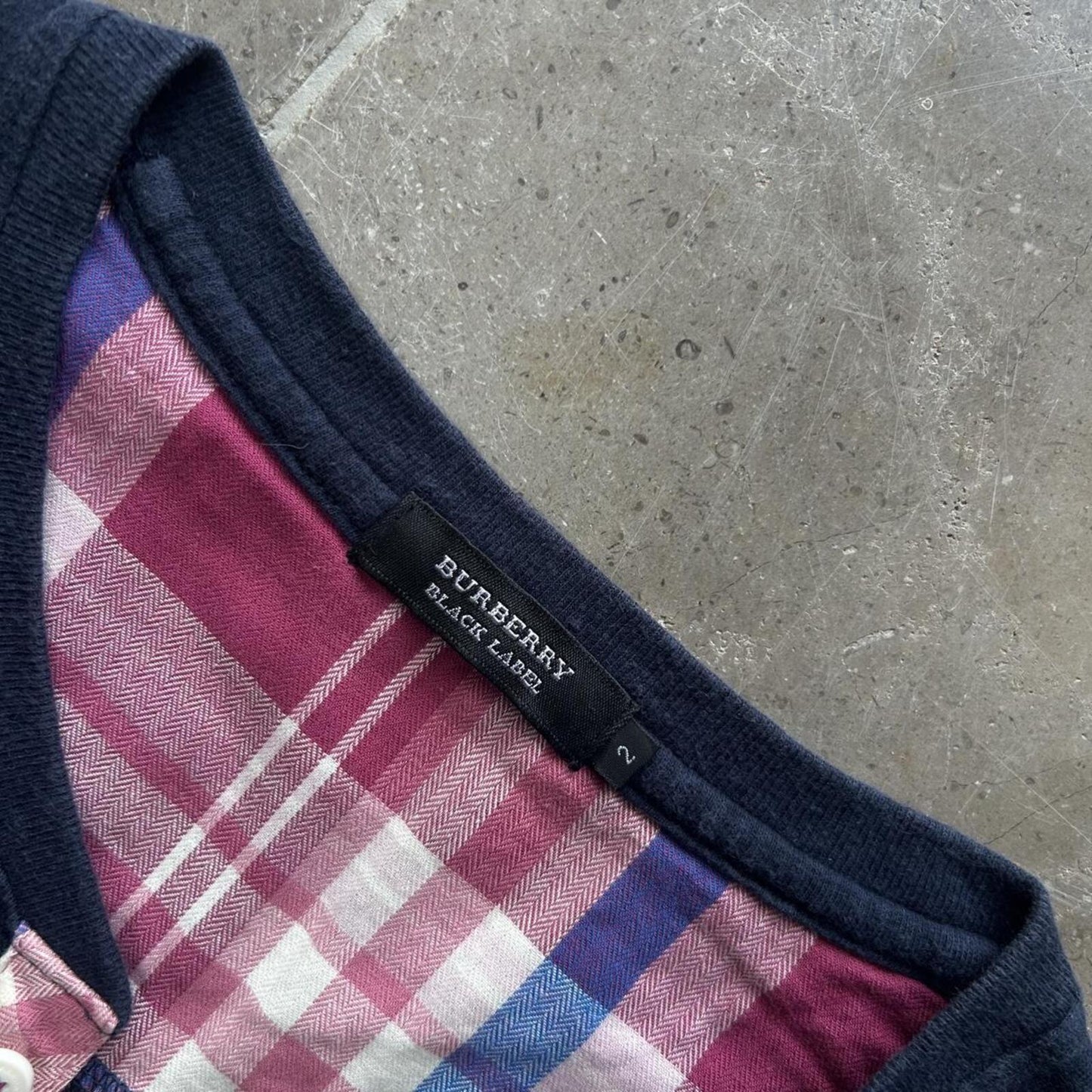Burberry Black Label Cotton Henley T Shirt S