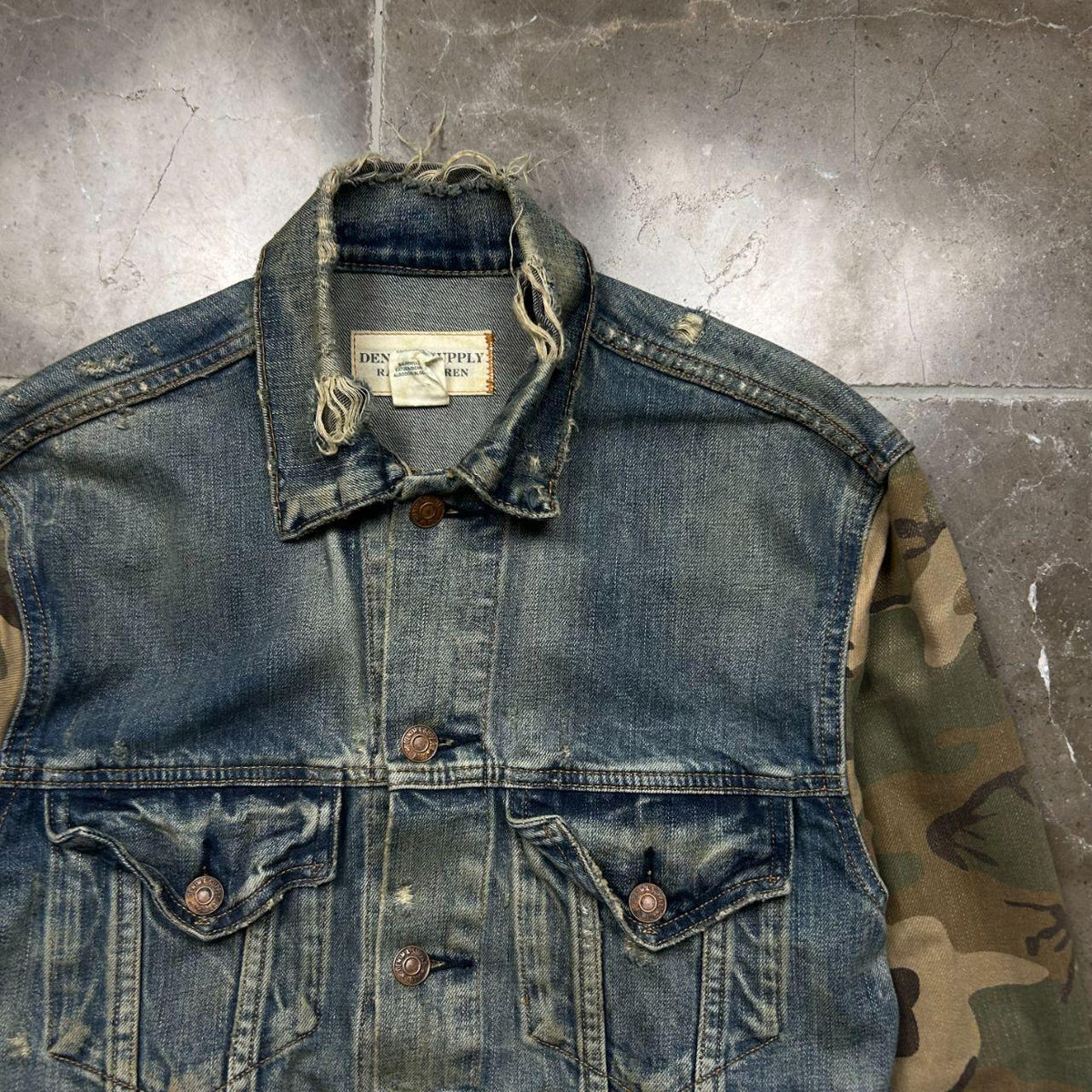 Ralph Lauren Denim & Supply Camo Denim Jacket S