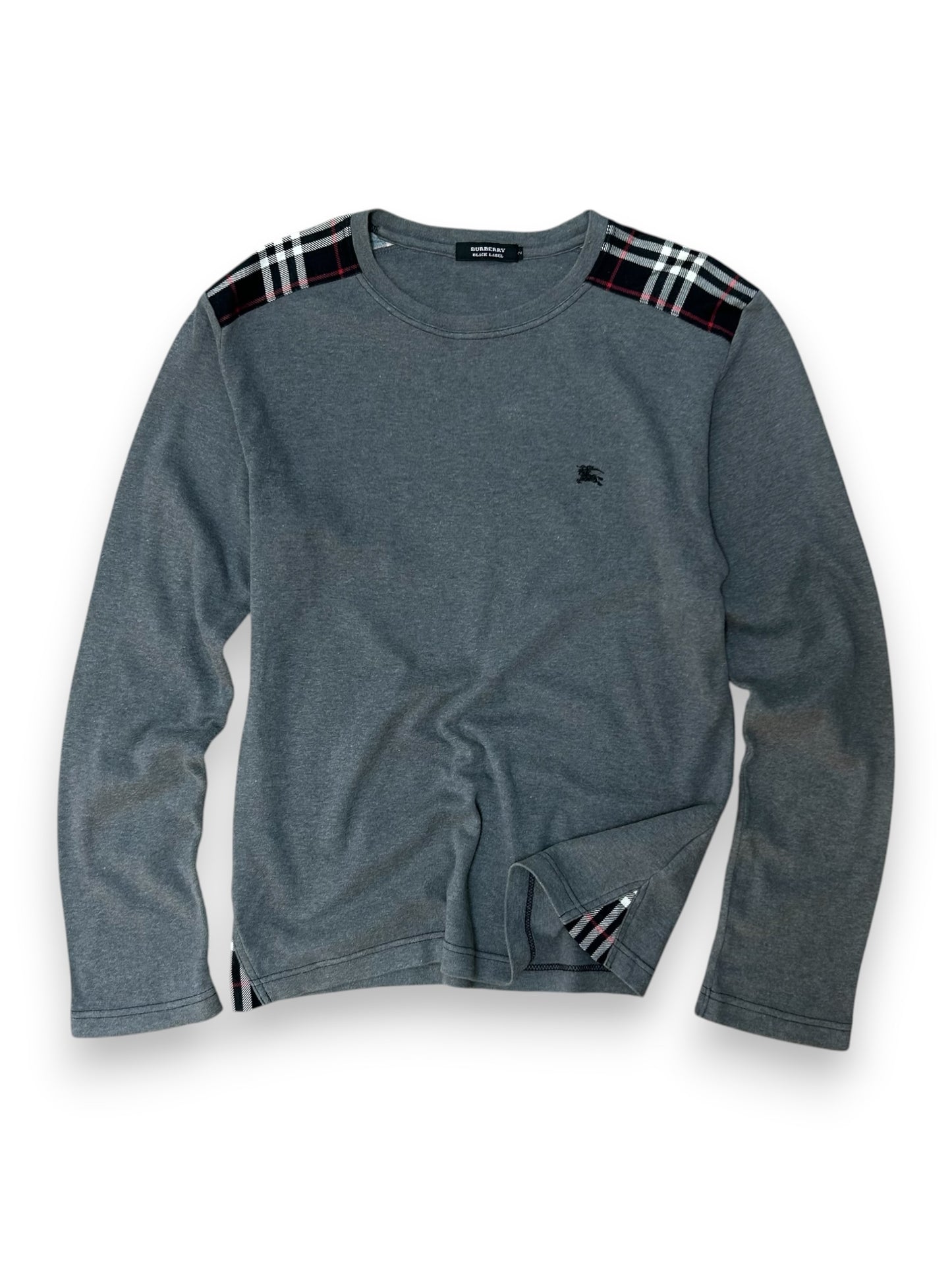 Burberry Black Label Nova Check Long Sleeve T Shirt S
