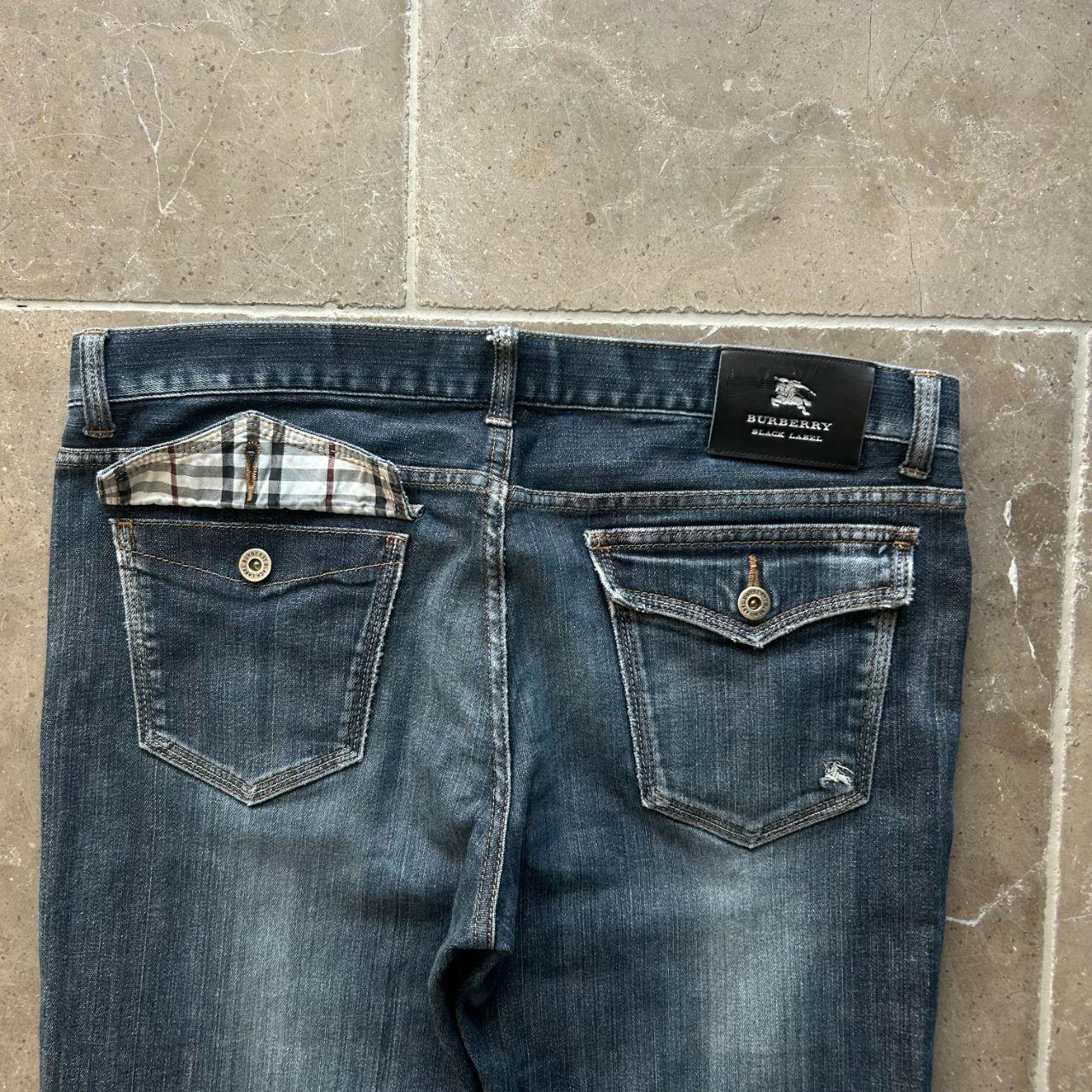 Vintage Burberry Black Label Nova Check Bootcut Jeans W32 L34
