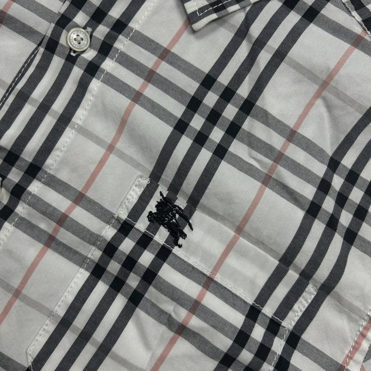 Burberry Blue Label Plaid Check Button Up Shirt M