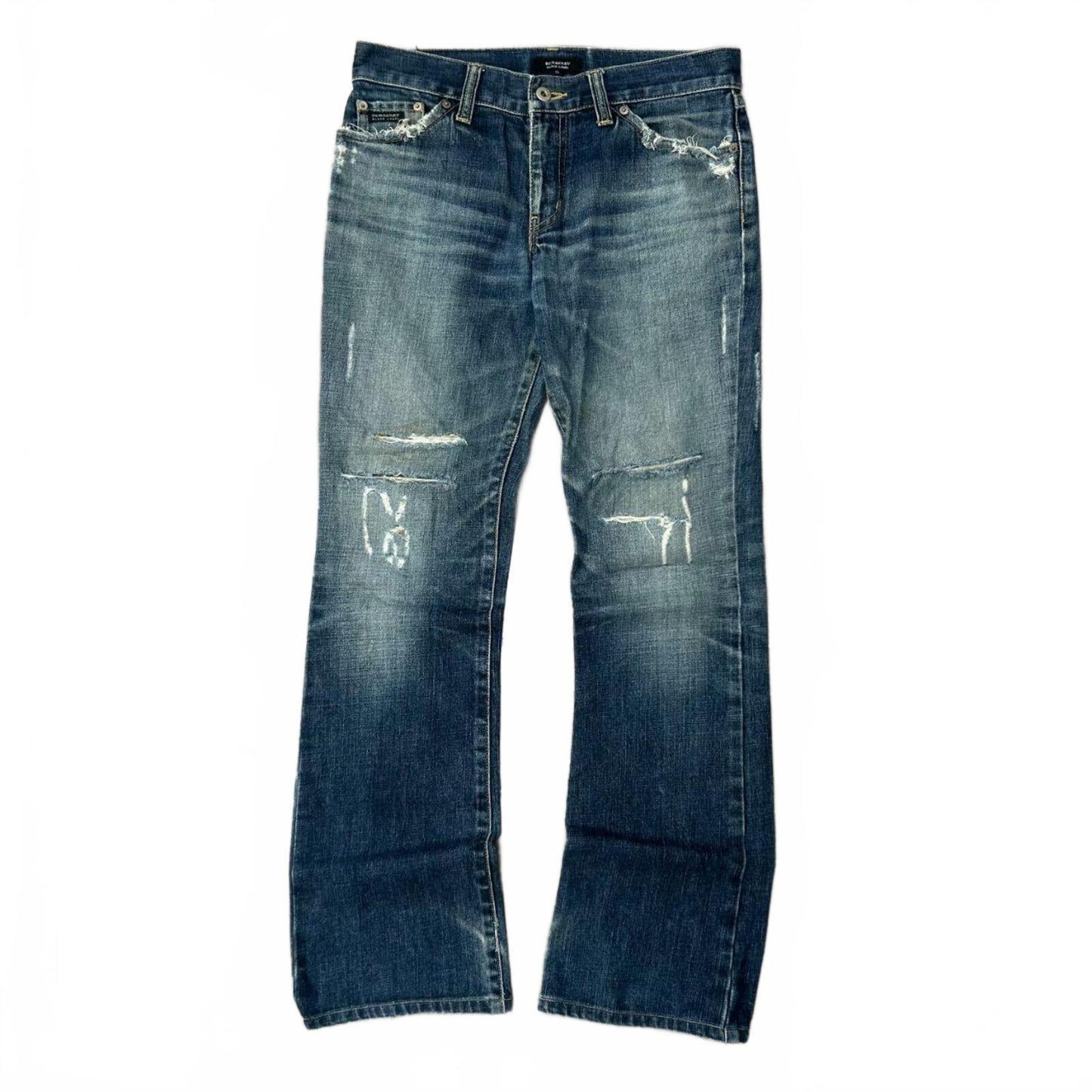 Vintage Burberry Black Label Relaxed Bootcut Jeans W30 L32