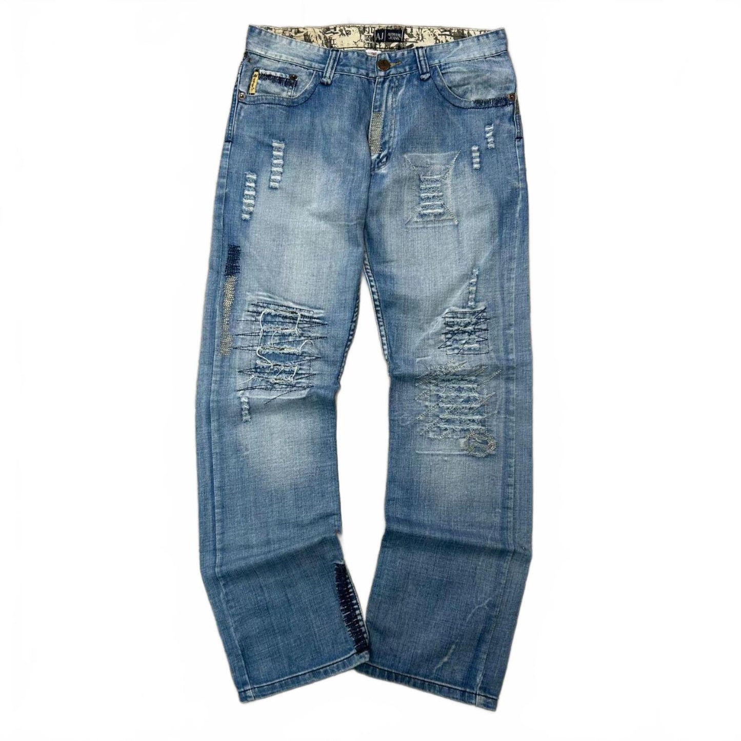 Vintage Bootleg Armani Jeans Relaxed Straight Logo Jeans W32 L32