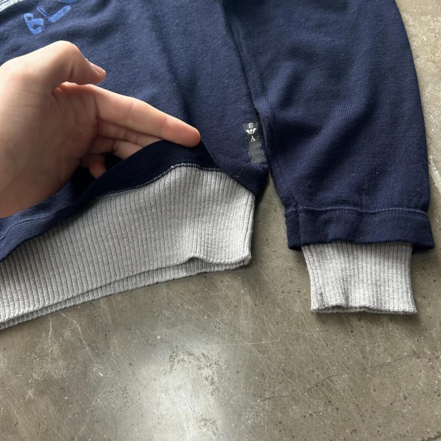 Emporio Armani Knitted Double Waist Jumper Sweater S