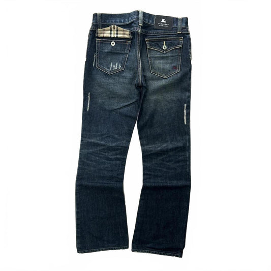 Vintage Burberry Black Label Relaxed Bootcut Jeans W30 L29