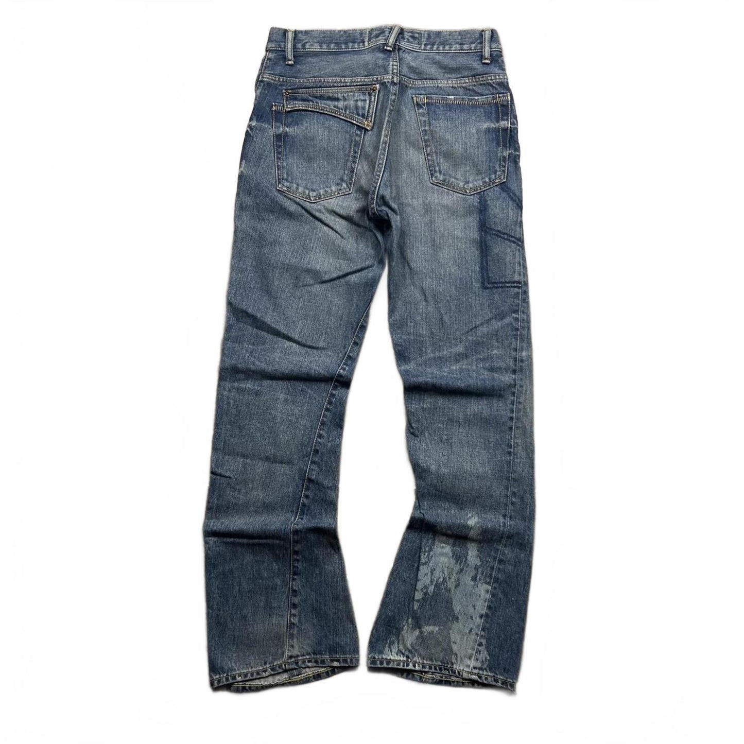 Vintage Japan Style Flared Faded Jeans W29 L30