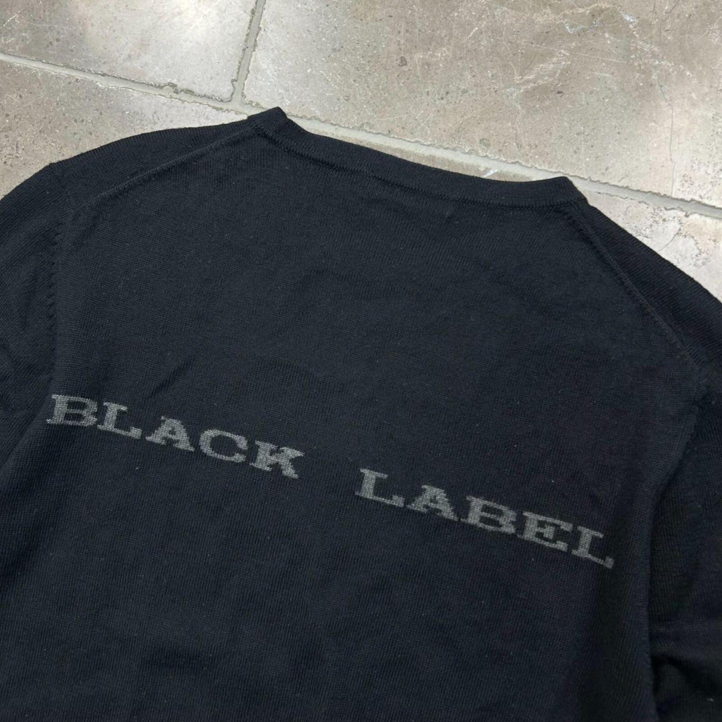 Burberry Black Label Logo Knit Jumper S