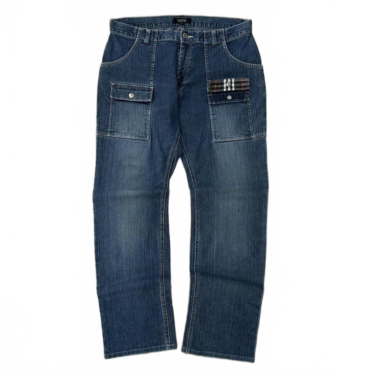 Vintage Burberry Black Label Relaxed Straight Jeans W30 L29