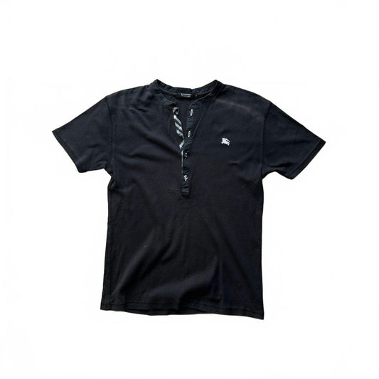 Burberry Black Label Nova Check Henley T Shirt S