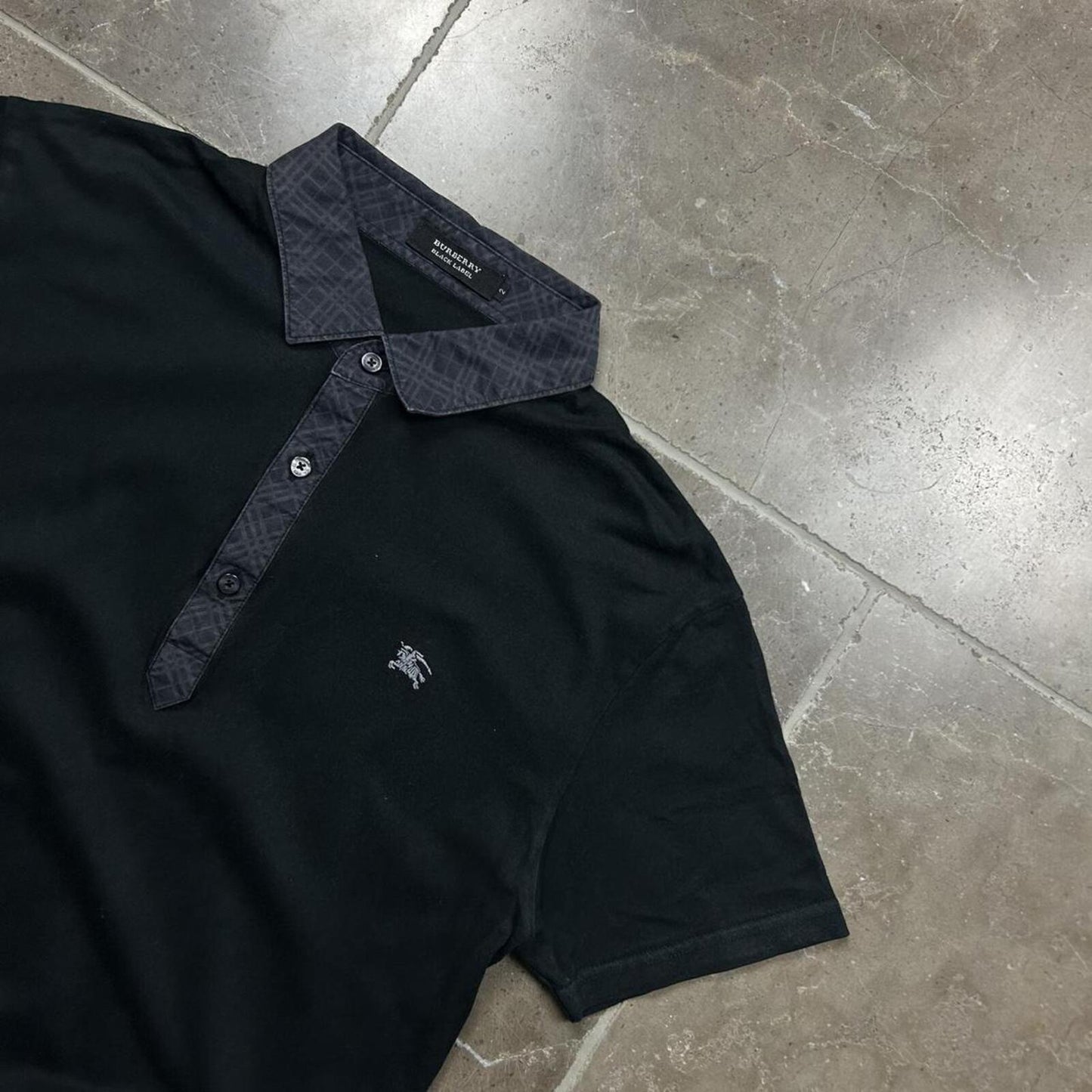 Burberry Black Label Nova Check Polo Shirt S