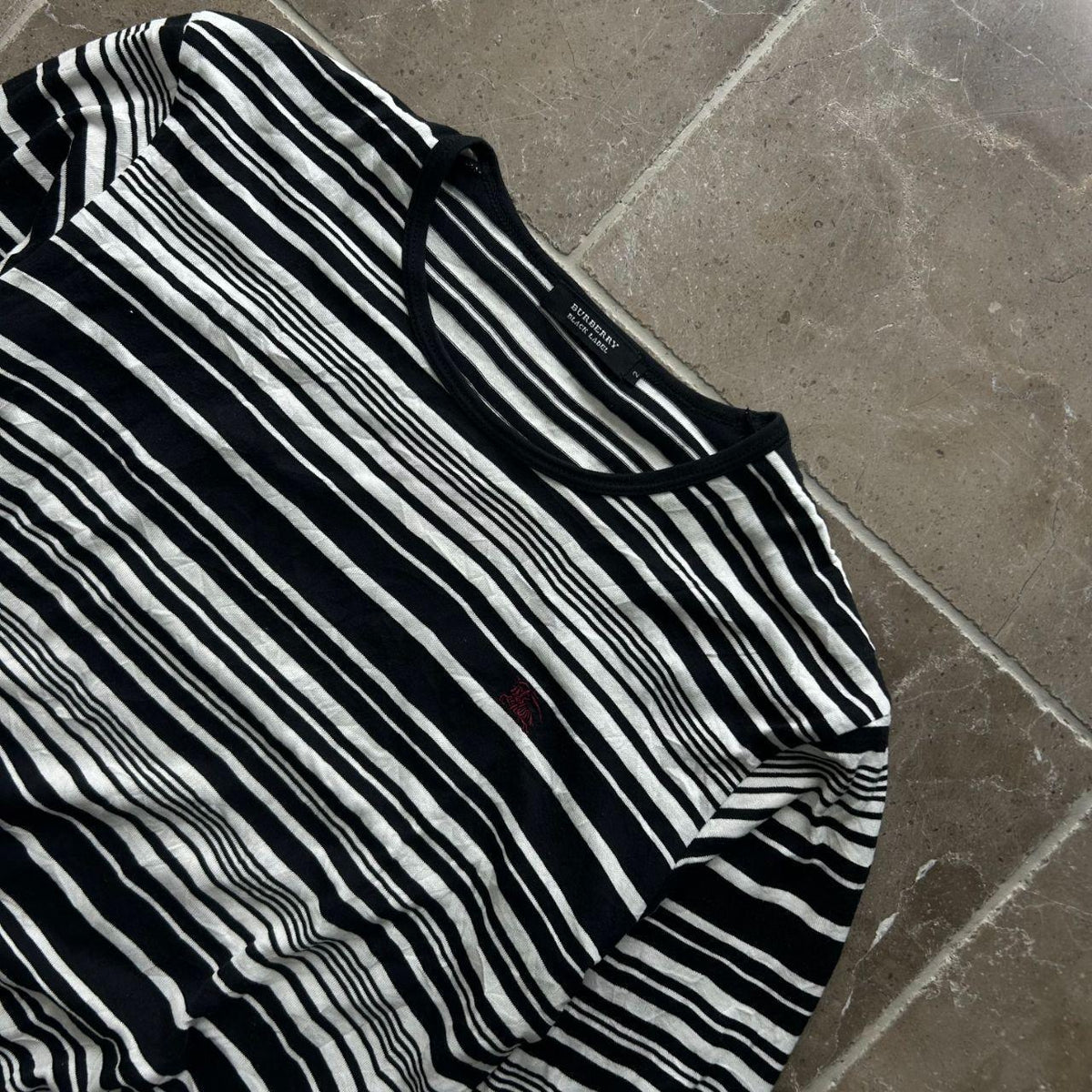 Burberry Black Label Striped Long Sleeve T Shirt S