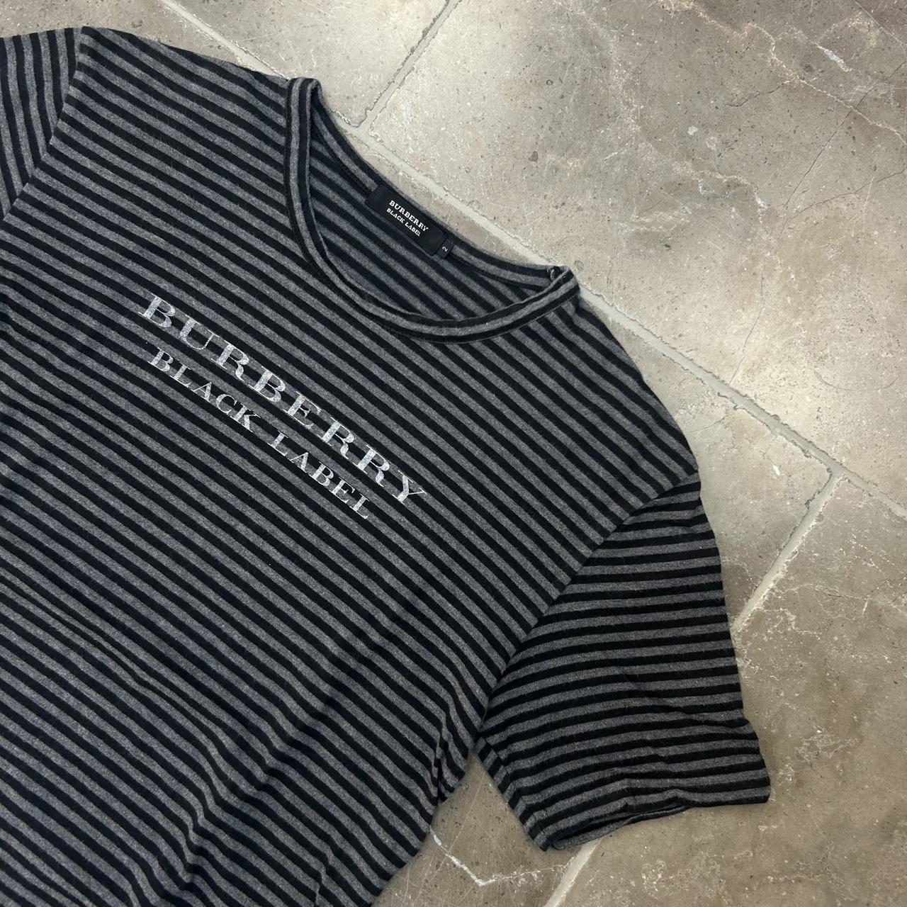 Burberry Black Label Striped Short Sleeve T Shirt 2