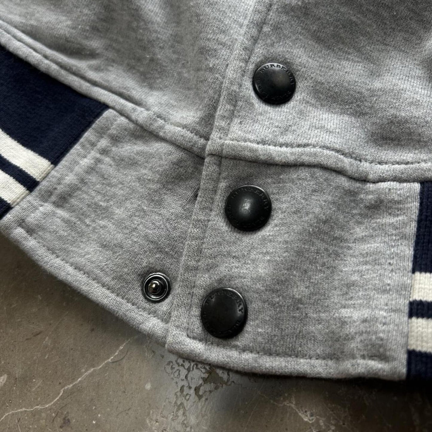 Burberry Black Label Varsity Jacket Grey M
