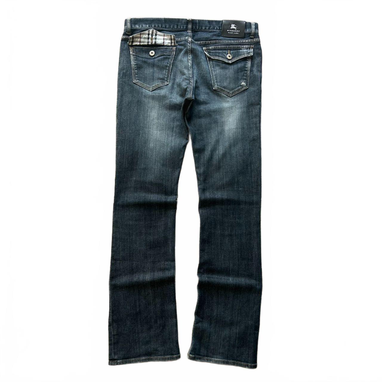 Vintage Burberry Black Label Nova Check Bootcut Jeans W32 L34