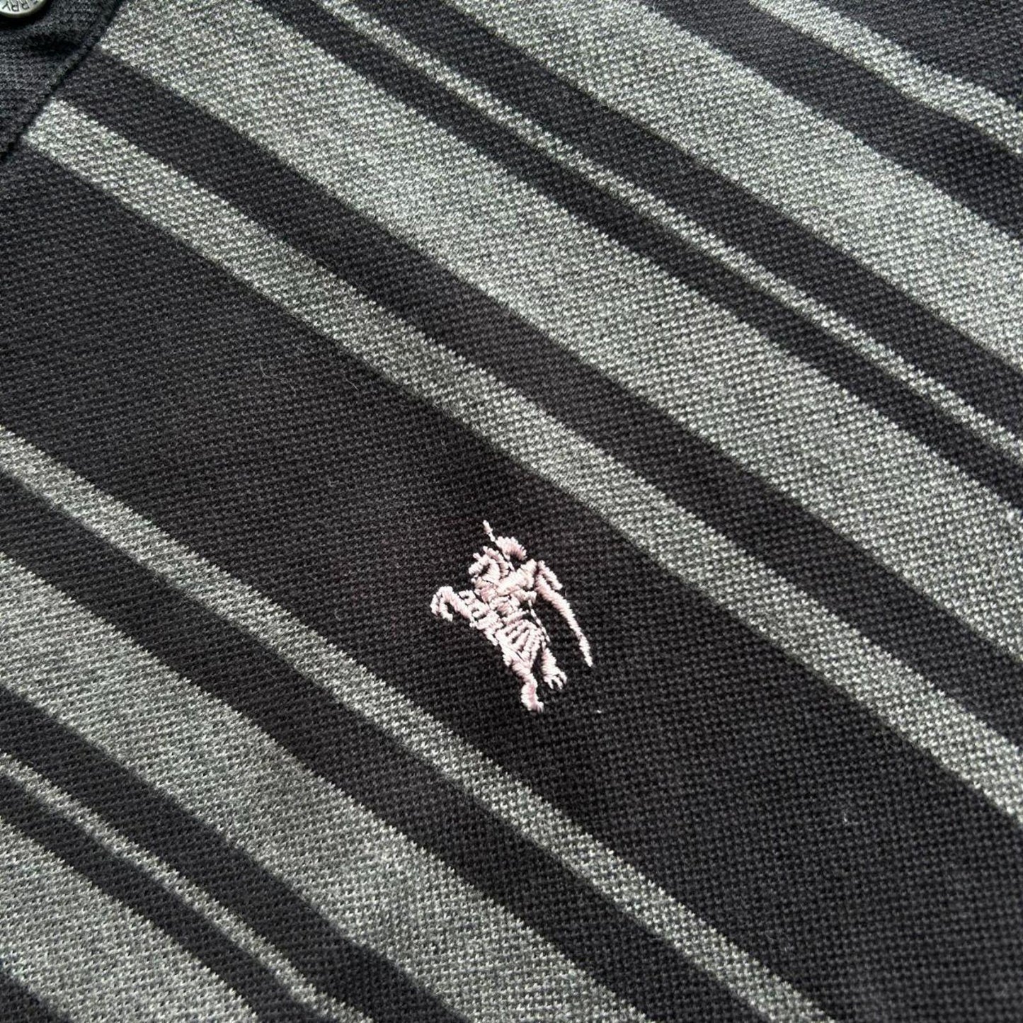 Burberry Black Label Striped Polo Shirt S