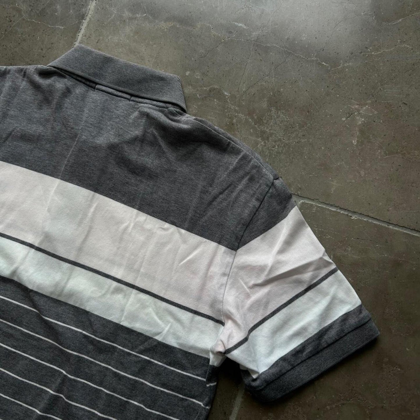 Burberry Black Label Striped Polo Shirt M