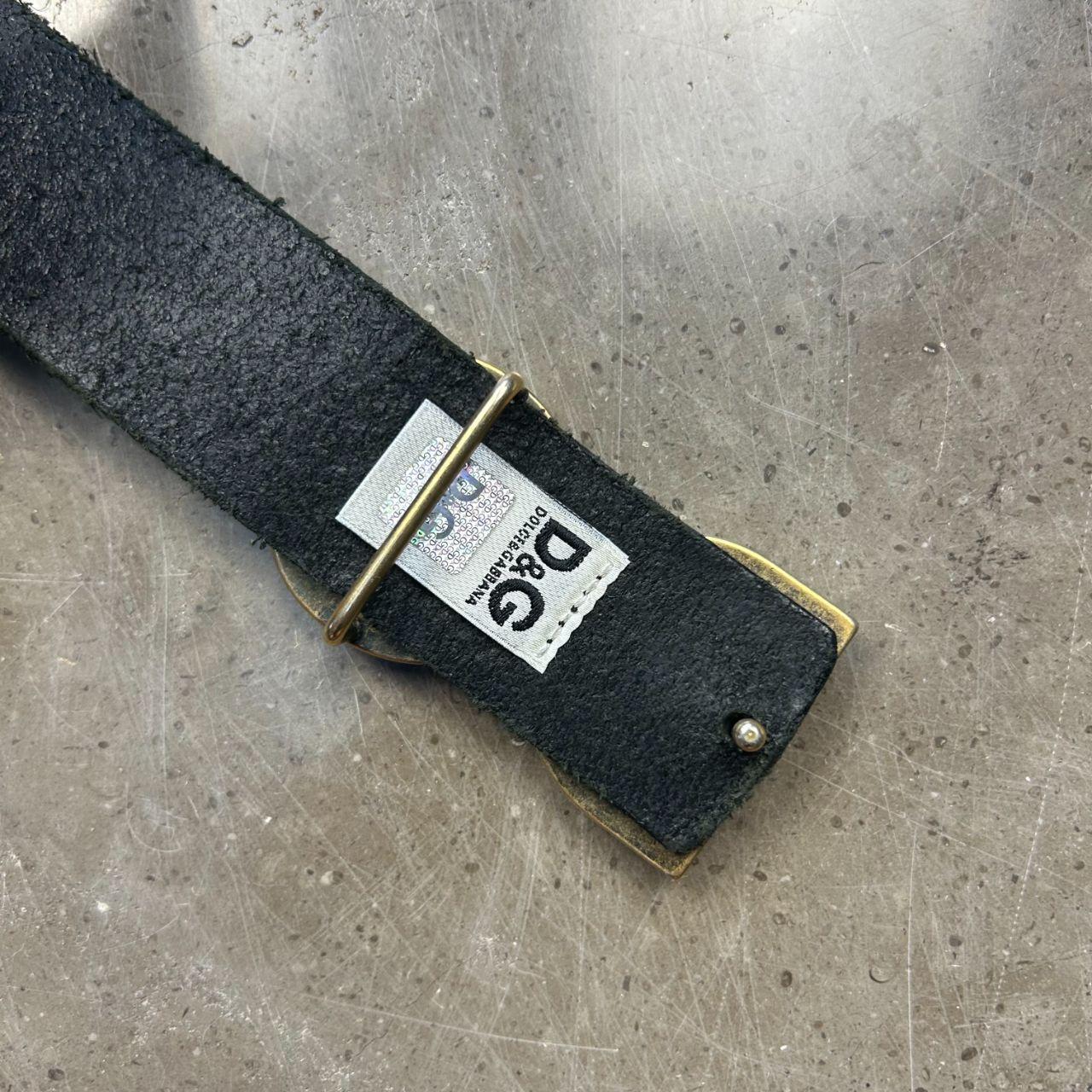 Dolce & Gabbana Leather Logo Buckle Belt 120cm / 47’