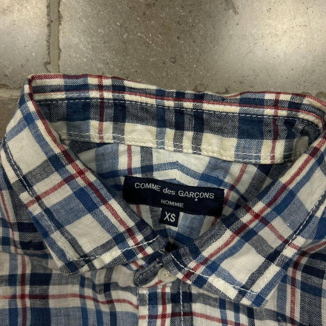 Comme Des Garcons Homme Plaid Short Sleeve Shirt XS