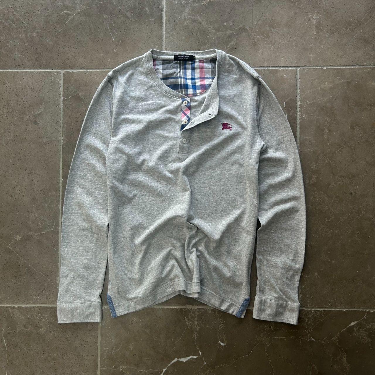 Burberry Black Label Long Sleeve Henley T Shirt S