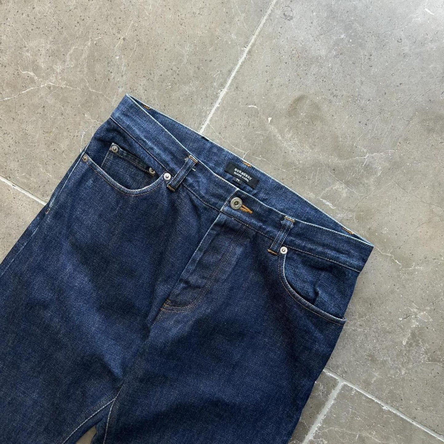 Vintage Burberry Black Label Relaxed Straight Selvage Jeans W30 L32