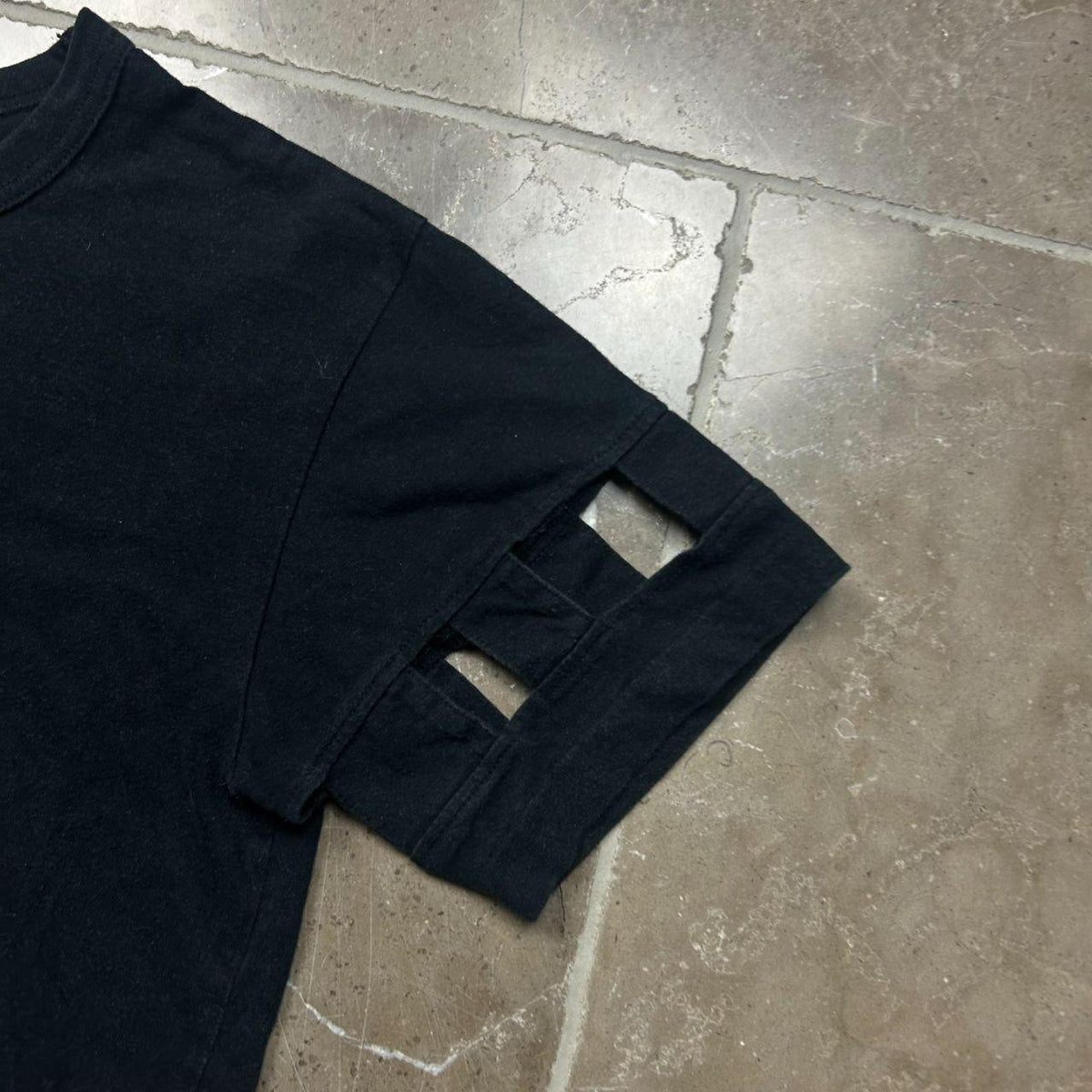 Comme Des Garcons Black Cut Out T-Shirt S