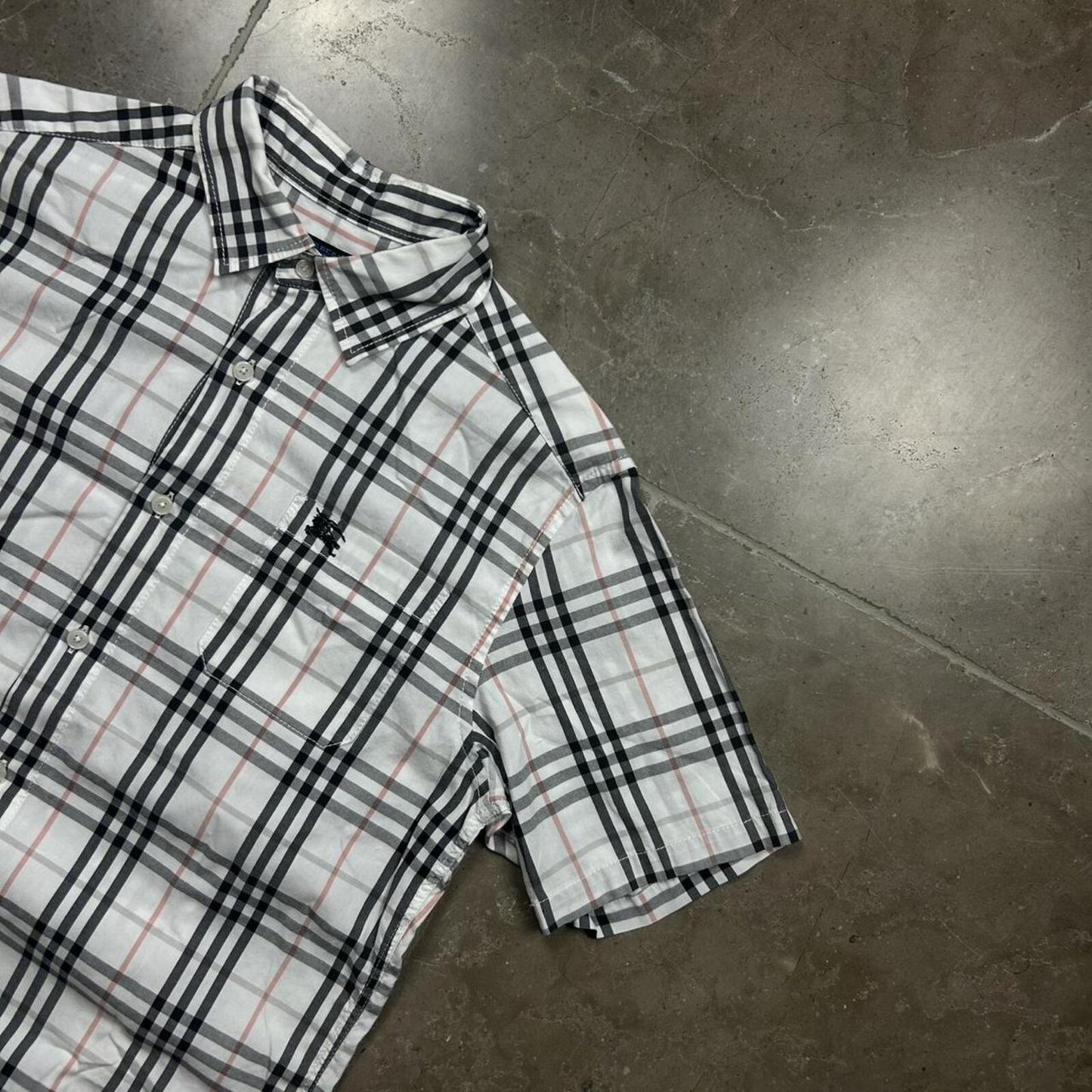 Burberry Blue Label Plaid Check Button Up Shirt M
