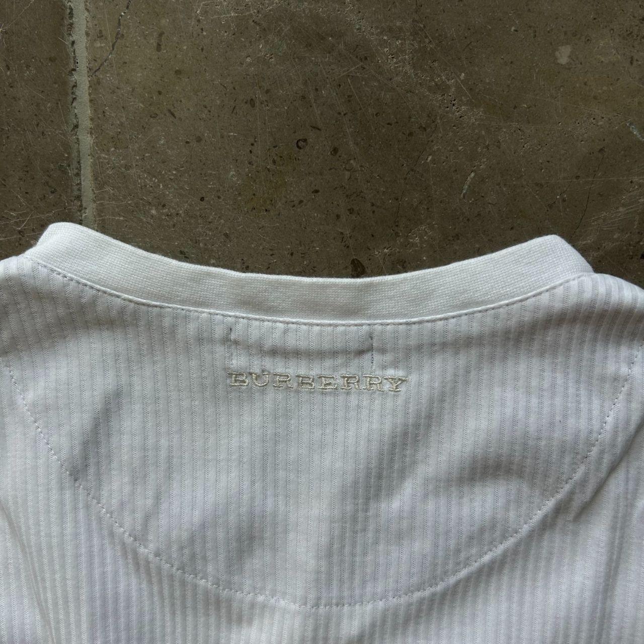 Burberry London Ribbed Henley T Shirt S