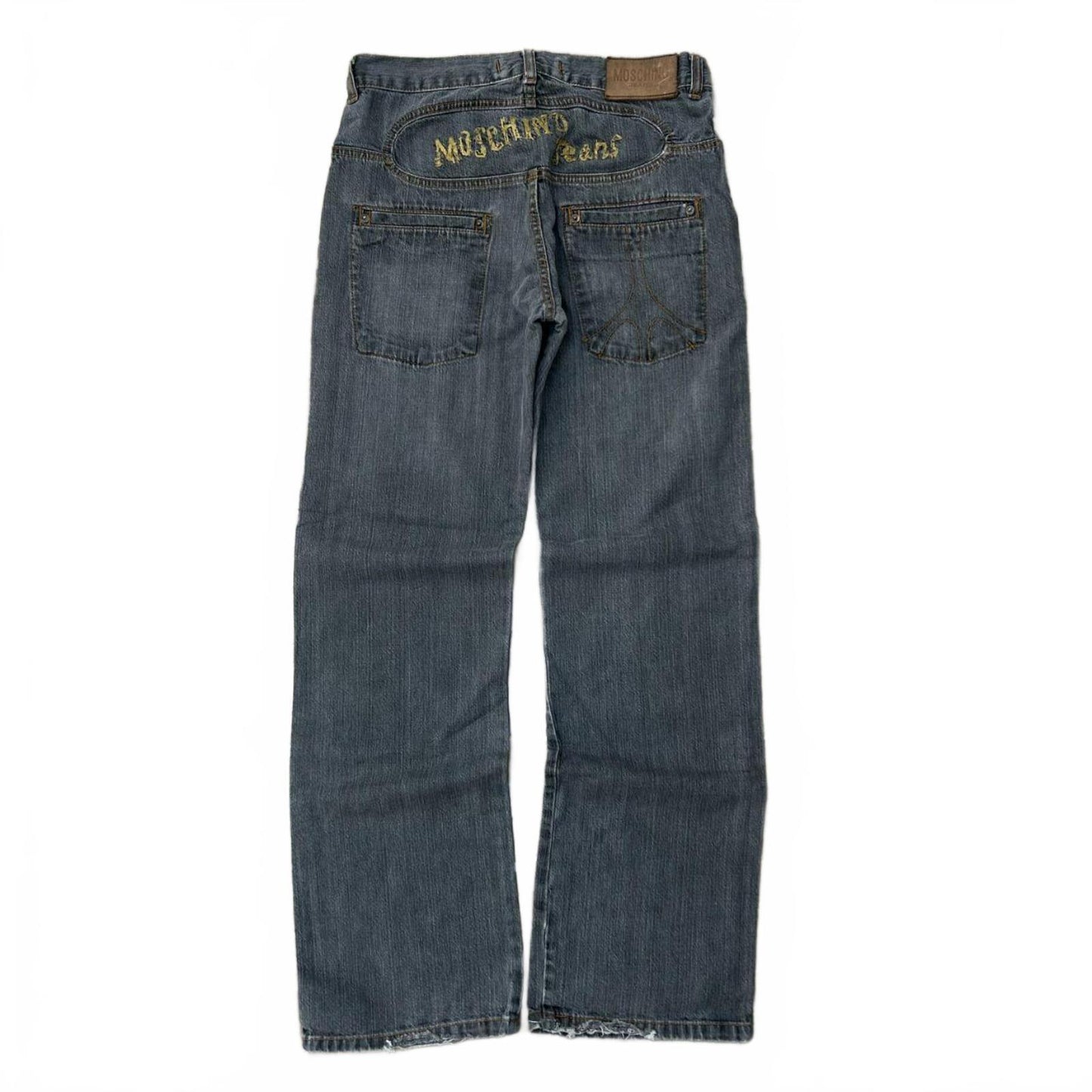 Vintage Bootleg Moschino Jeans Relaxed Straight Fit Jeans W30 L32