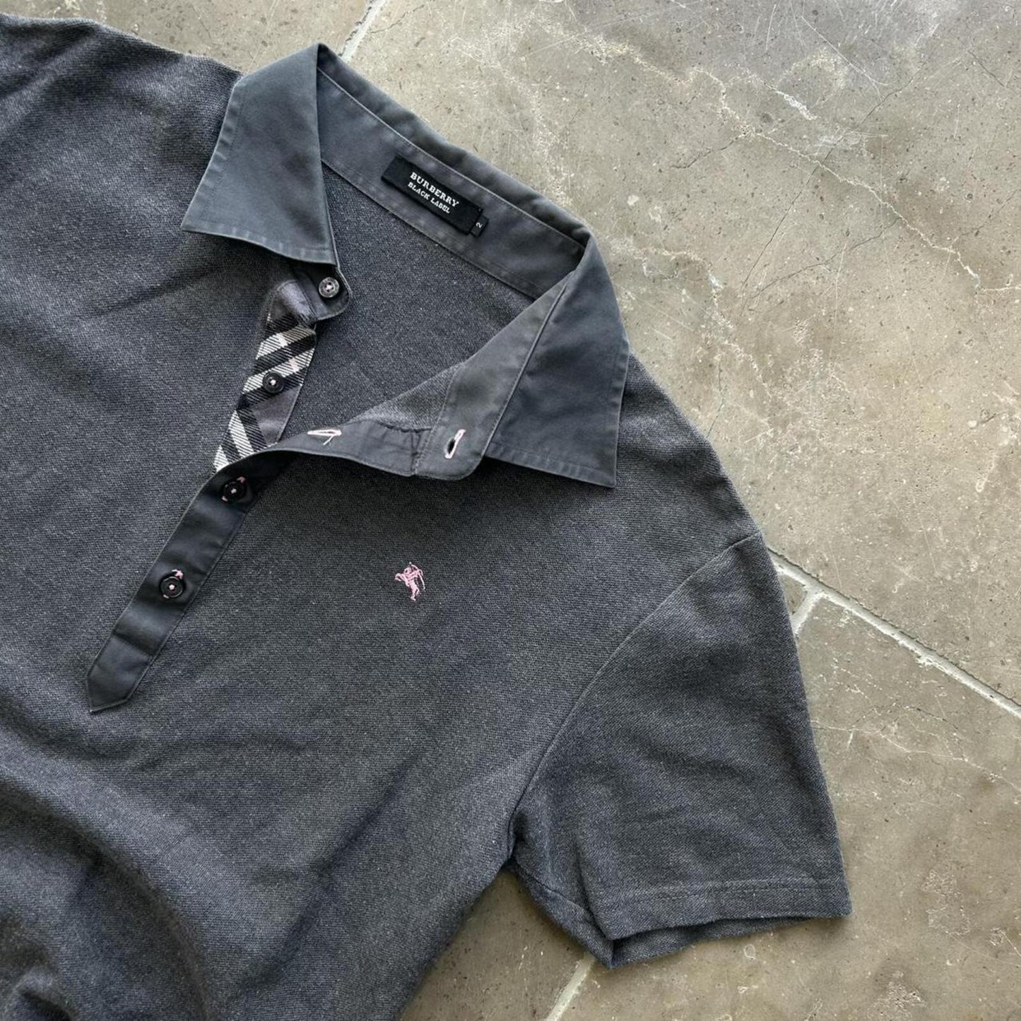 Burberry Black Label Nova Check Polo Shirt S
