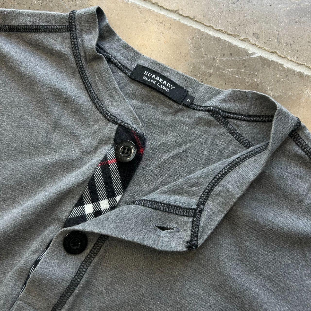 Burberry Black Label Nova Check Henley T Shirt S