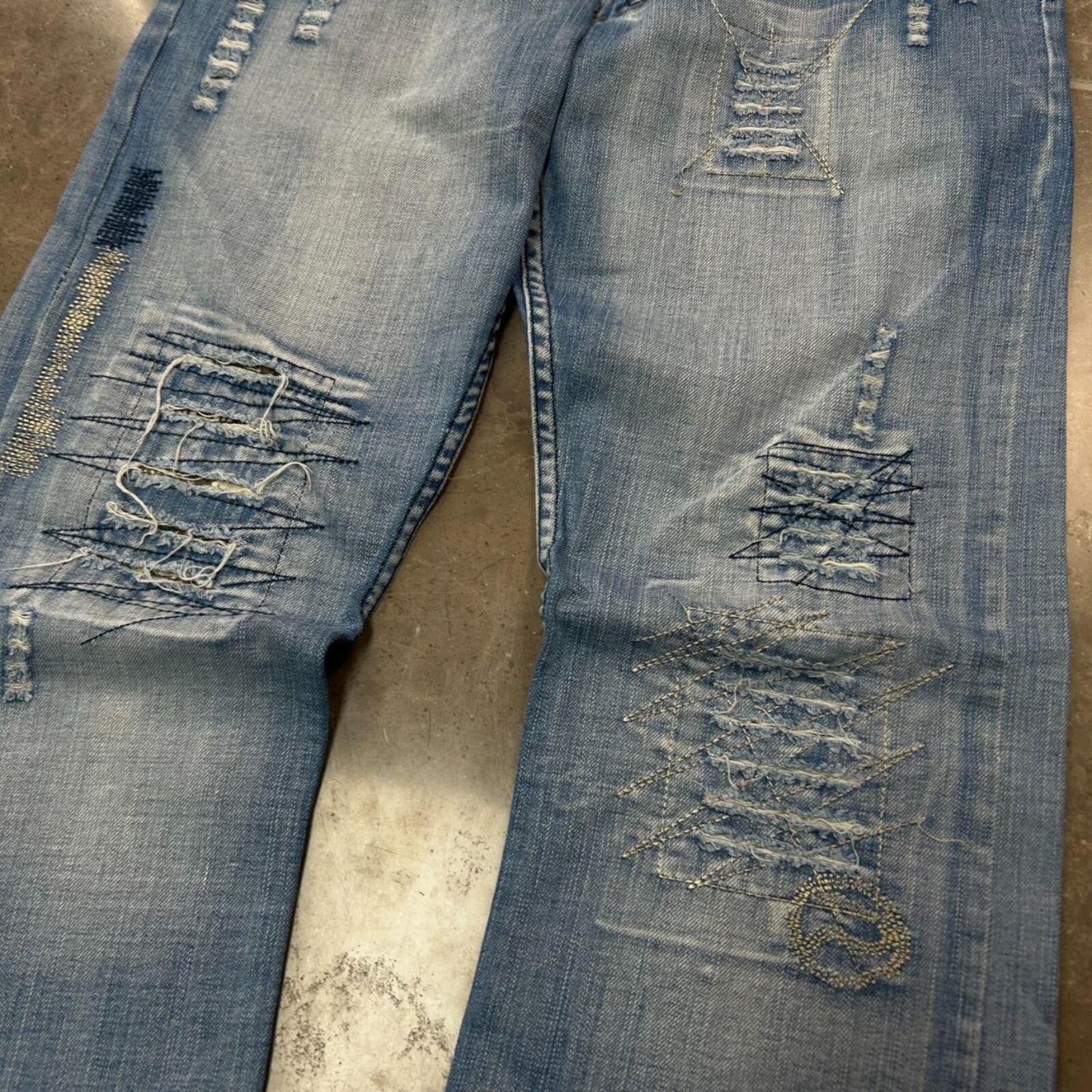 Vintage Bootleg Armani Jeans Relaxed Straight Logo Jeans W32 L32
