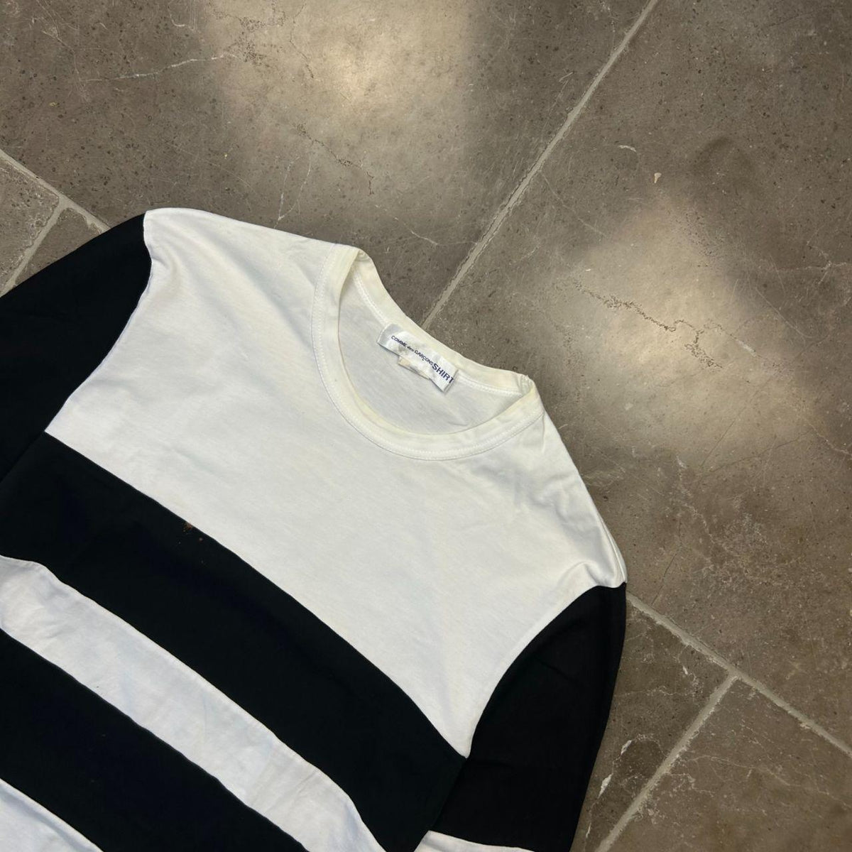 Comme des Garcons SHIRT Striped Long Sleeve Shirt S