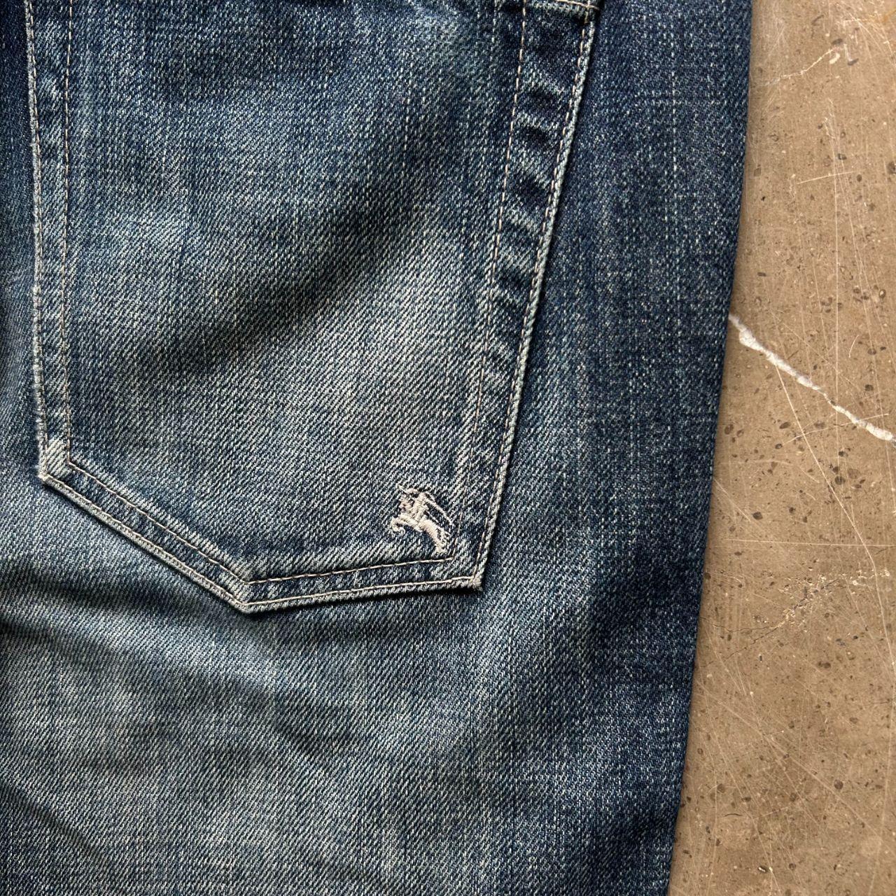 Vintage Burberry Black Label Relaxed Straight Buckle Back Jeans W32 L28