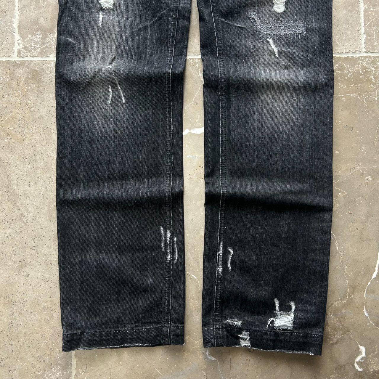 Dolce & Gabbana Distressed Ripped Straight Leg Jeans W34 L34