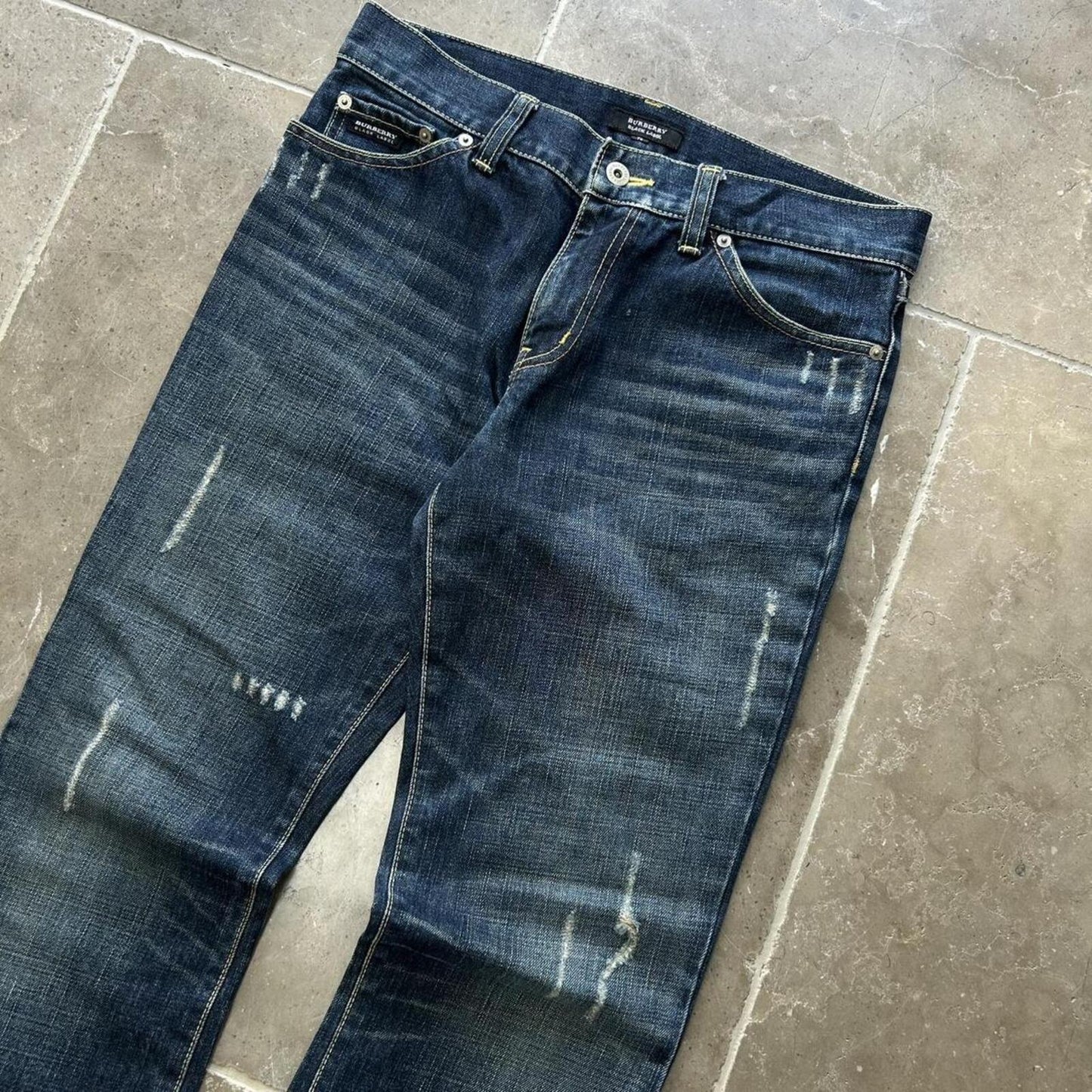Vintage Burberry Black Label Relaxed Straight Jeans W30 L30