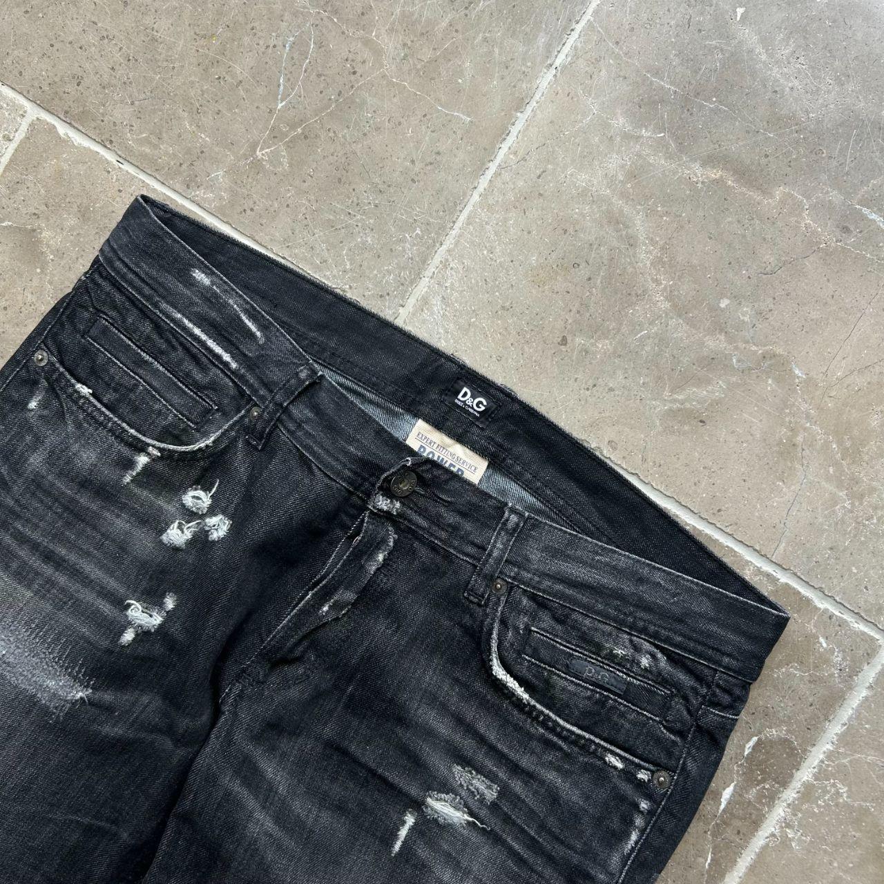 Dolce & Gabbana Distressed Ripped Straight Leg Jeans W34 L34