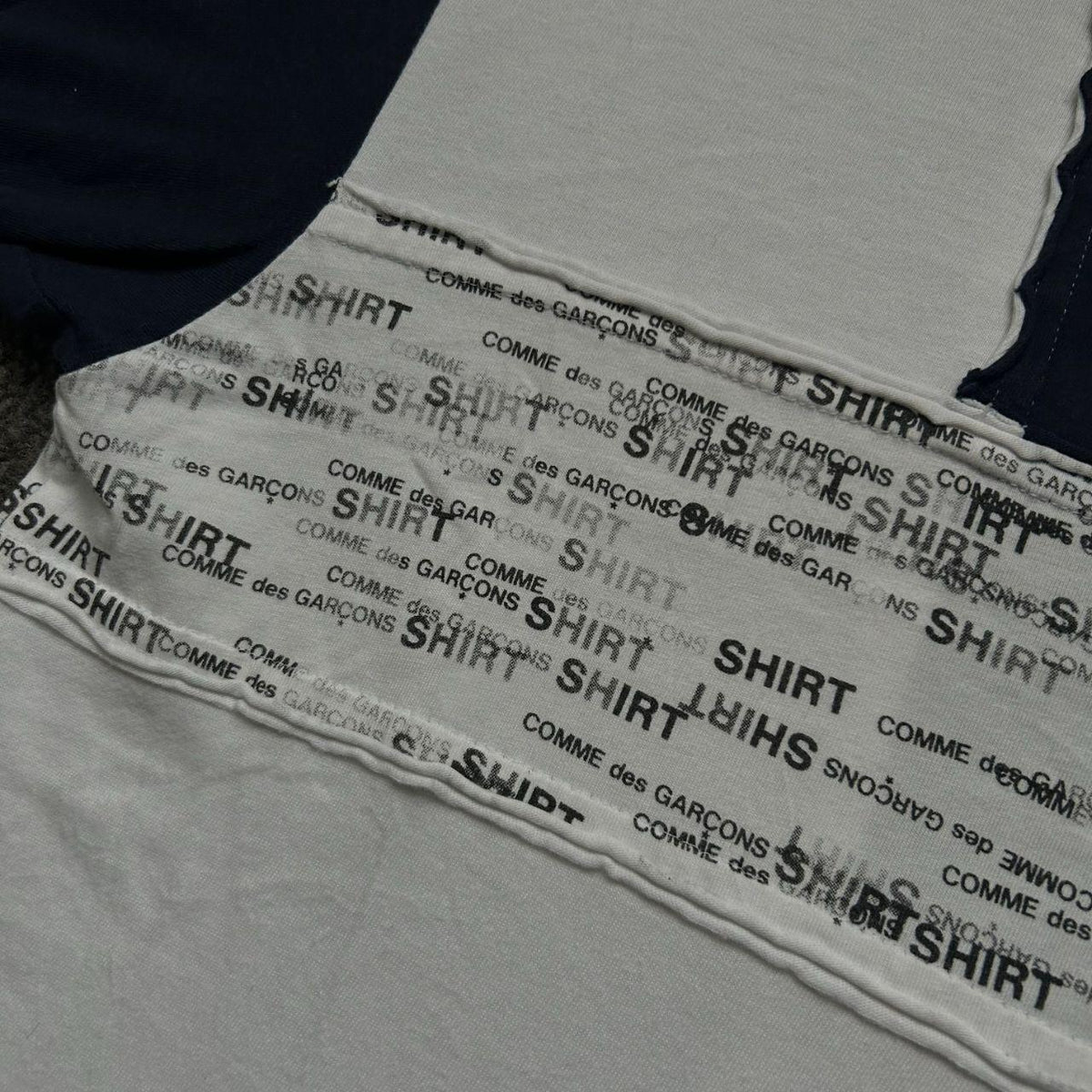 Comme Des Garcons SHIRT Monogram Patchwork T-Shirt S