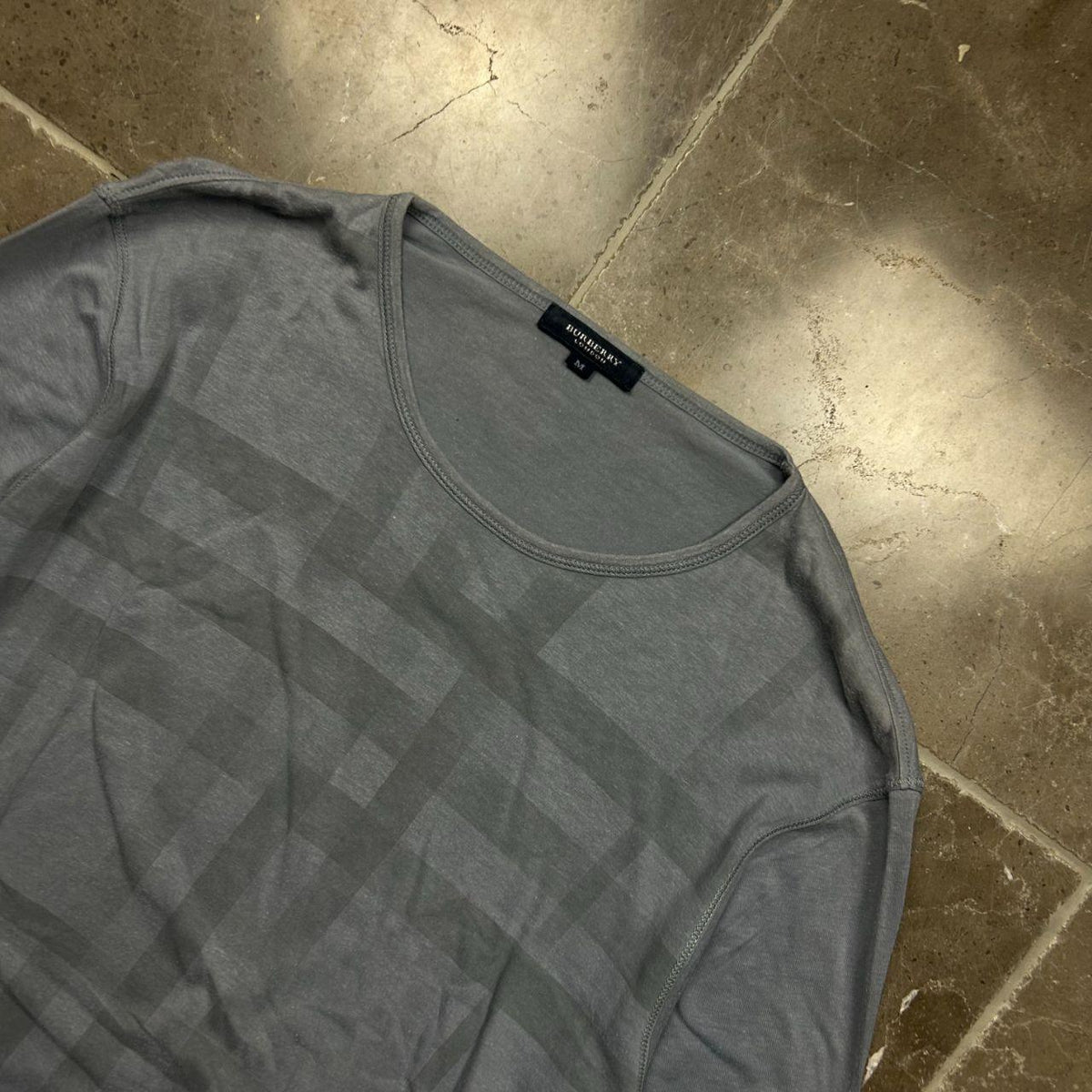 Burberry London Nova Check Long Sleeve T Shirt S