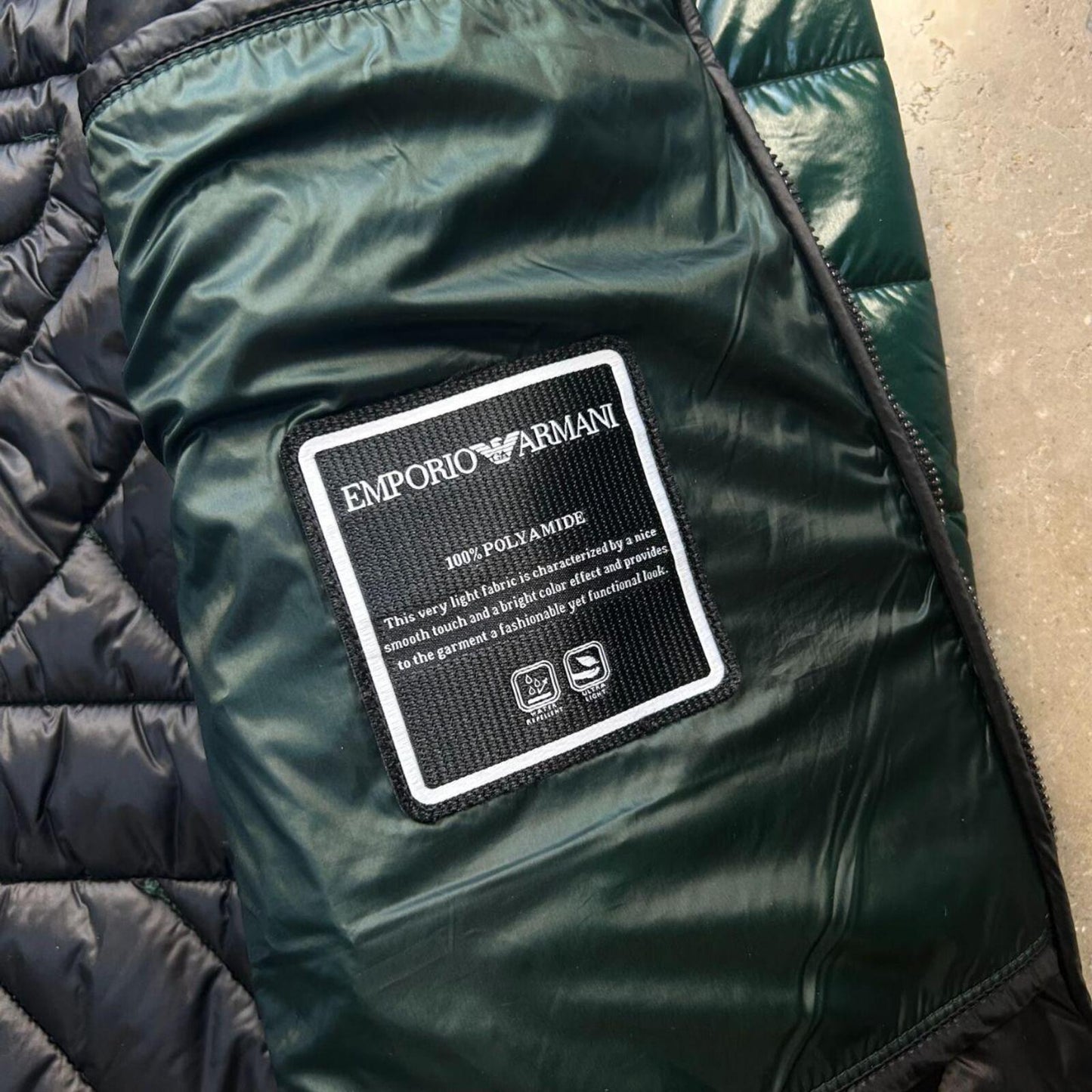 Emporio Armani Down Puffer Down Jacket Green S