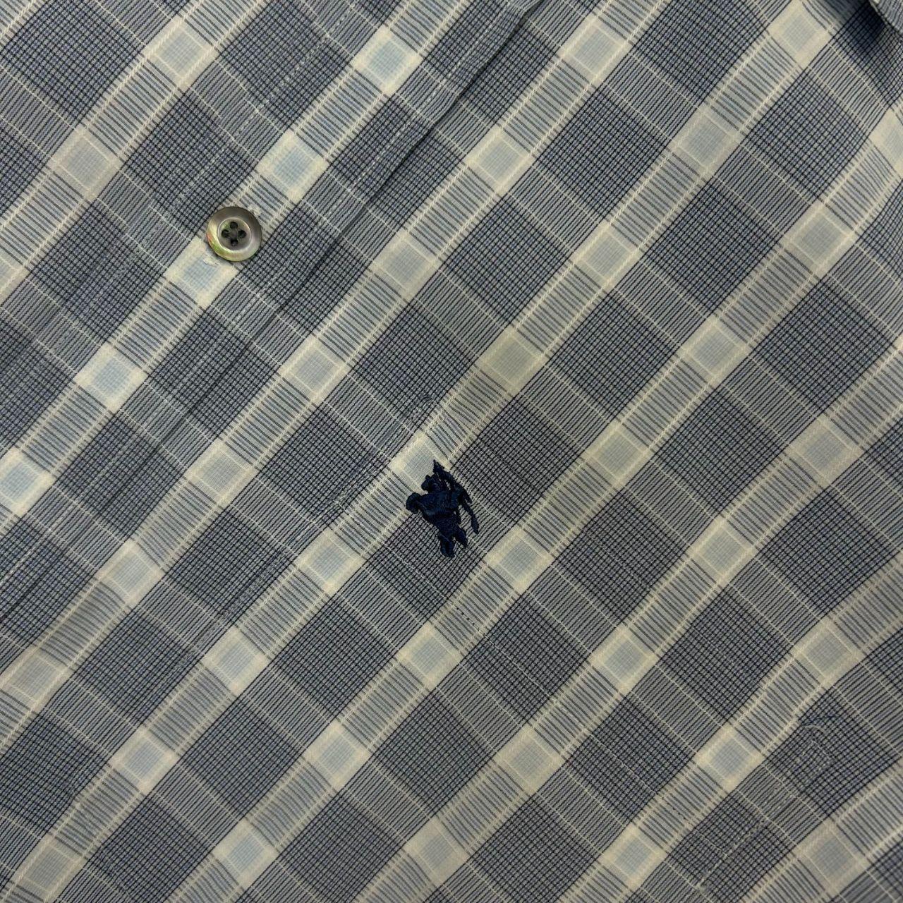 Burberry London Plaid Check Button Up Shirt L