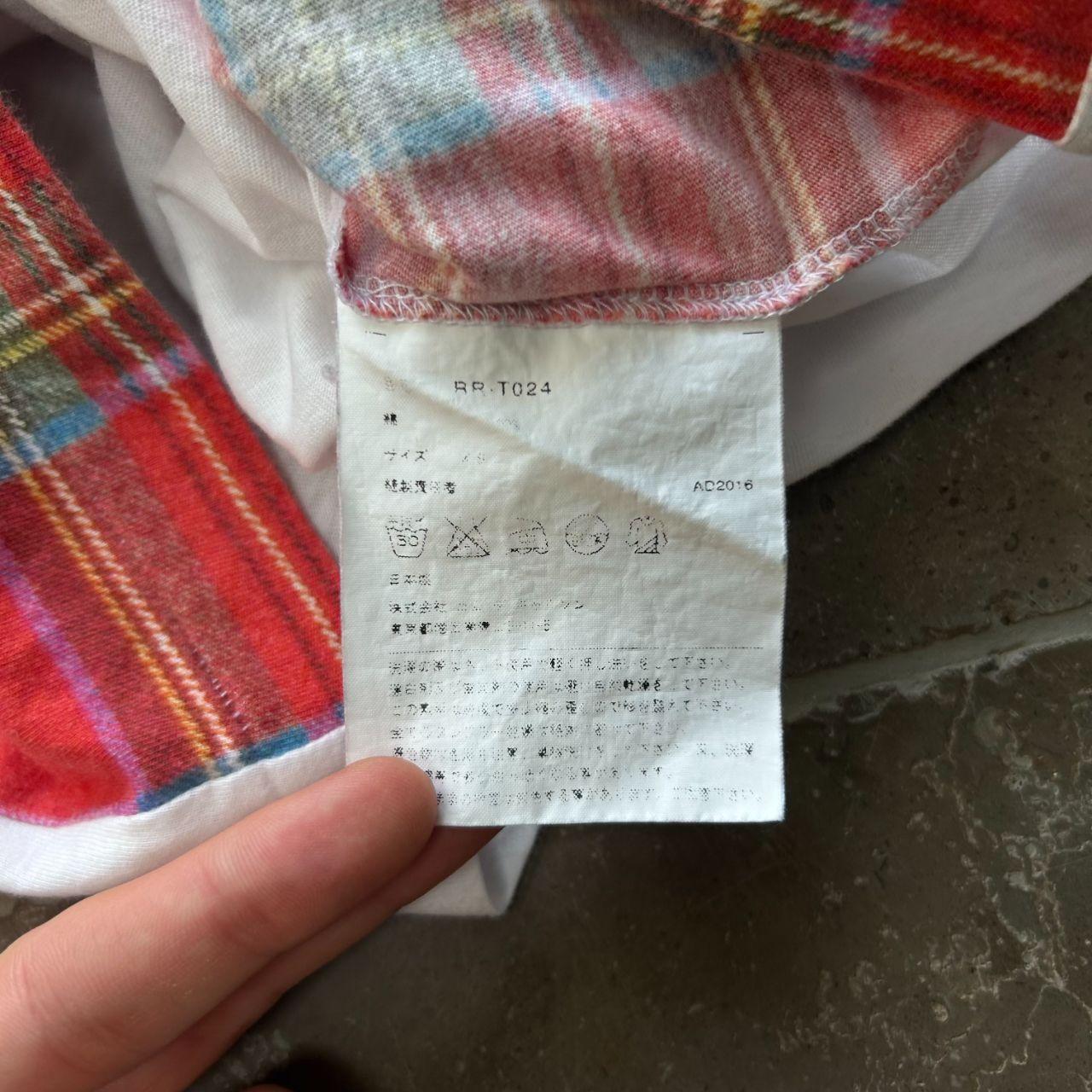Comme Des Garcons Plaid T-Shirt XS
