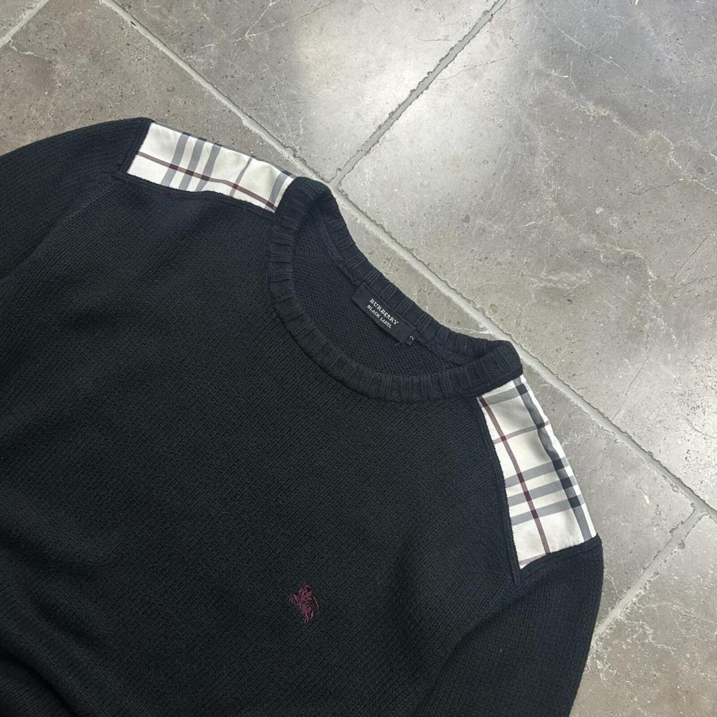 Burberry Black Label Nova Check Knit Jumper S